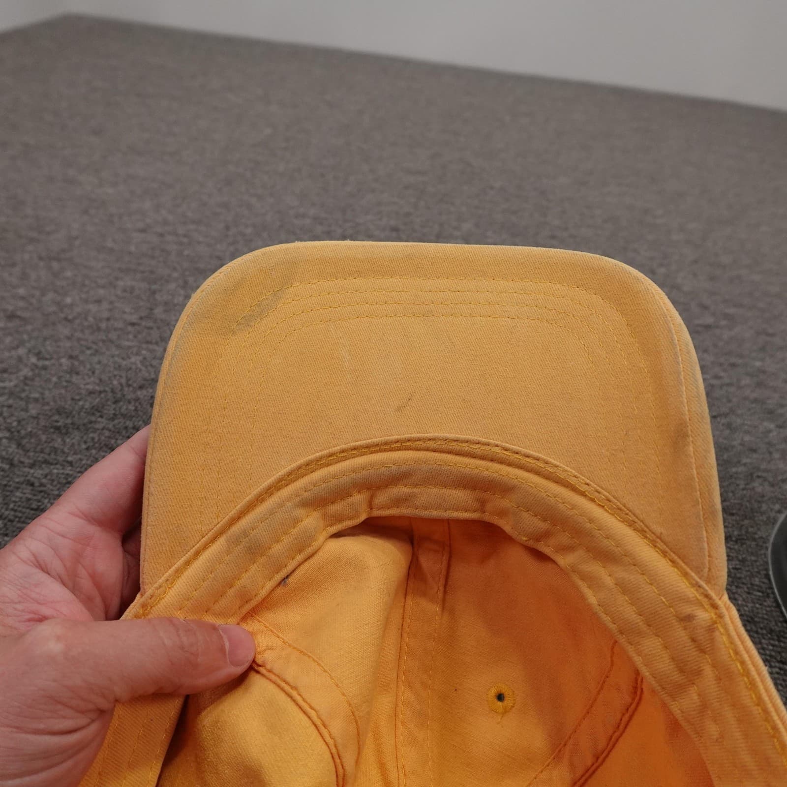 Hollister Hat Cap Strap Back Mens One Size Yellow Twill Baseball Embroidered - Thumbnail 6