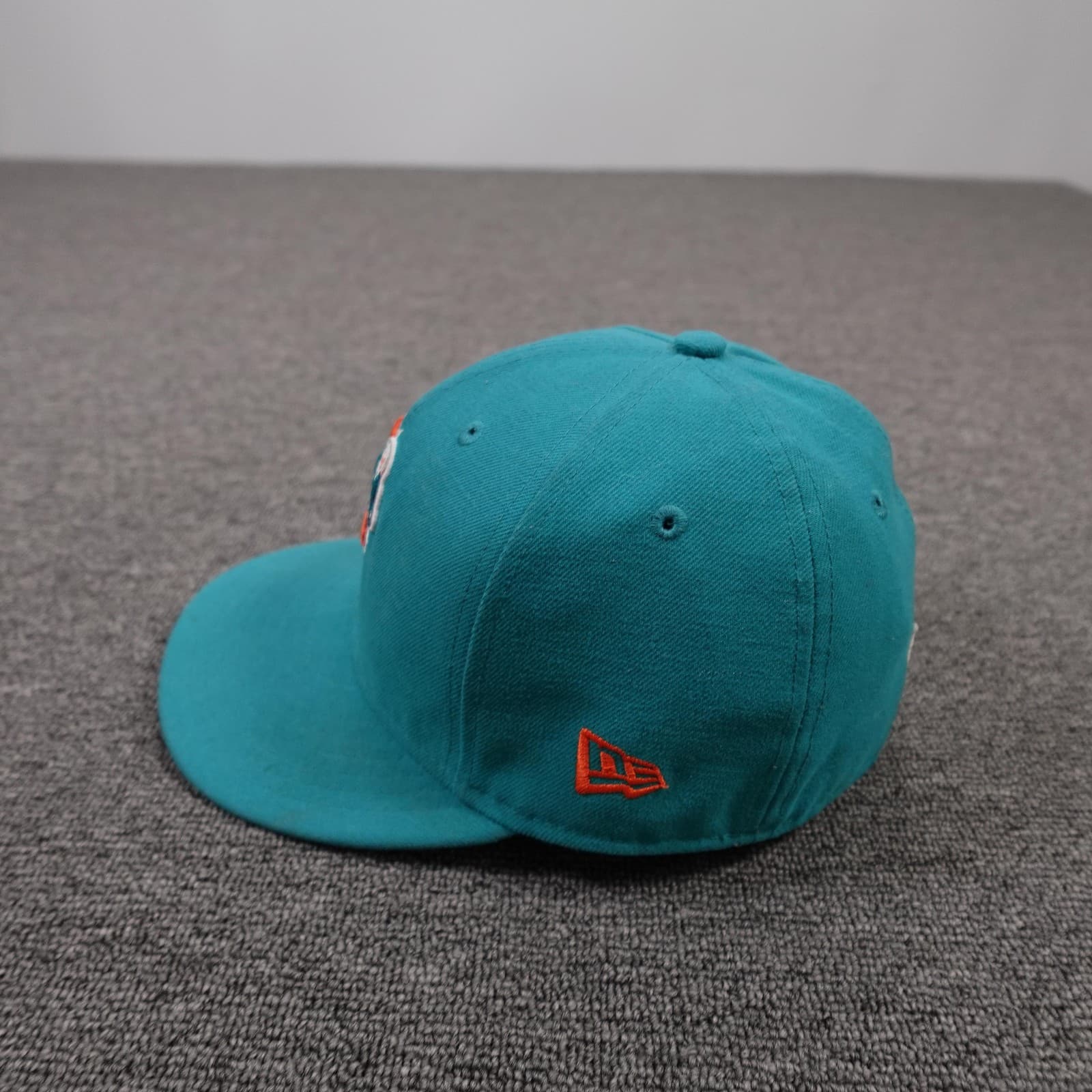 Miami Dolphins Hat Cap Fitted Mens 6 7/8 Green NFL Football New Era 59FIFTY - Thumbnail 3