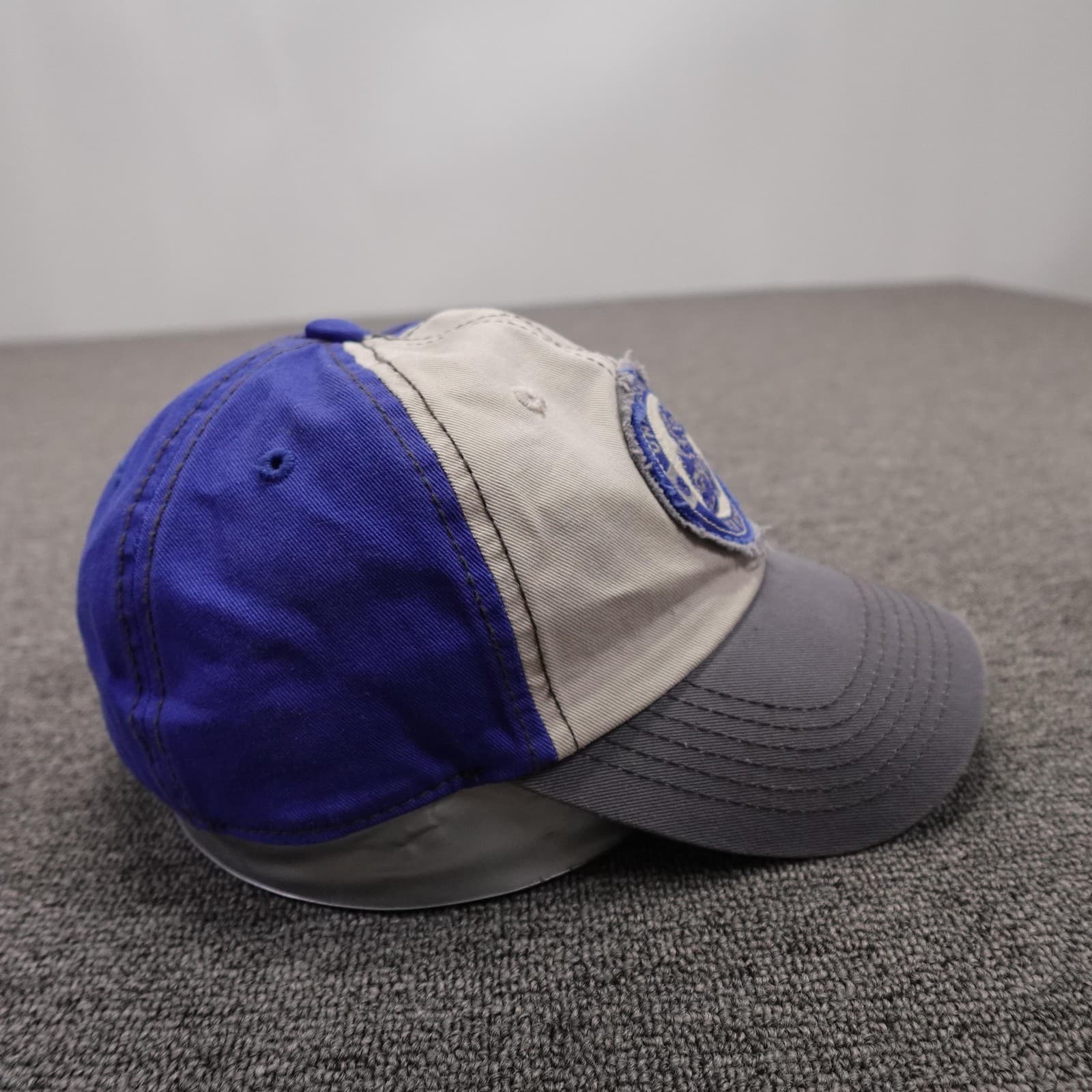 Kansas Jayhawks Hat Cap Strap Back Mens One Size Blue Gray NCAA Russell Athletic - Thumbnail 5
