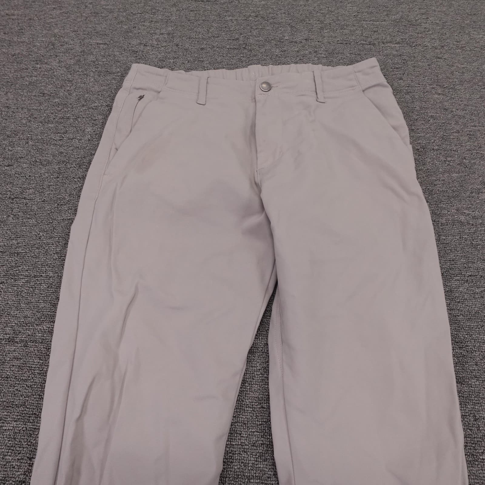 DUER Pants Mens 30x26 Gray Stretch Chino Straight Casual Performance MPHS1922 - Thumbnail 2