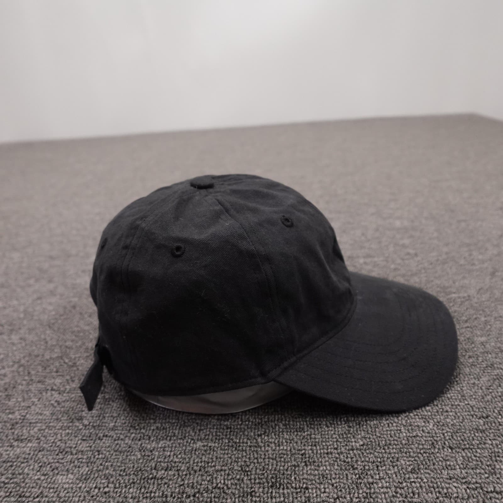 Adidas Hat Cap Strap Back Mens One Size Black Twill Baseball Sports Logo - Thumbnail 5