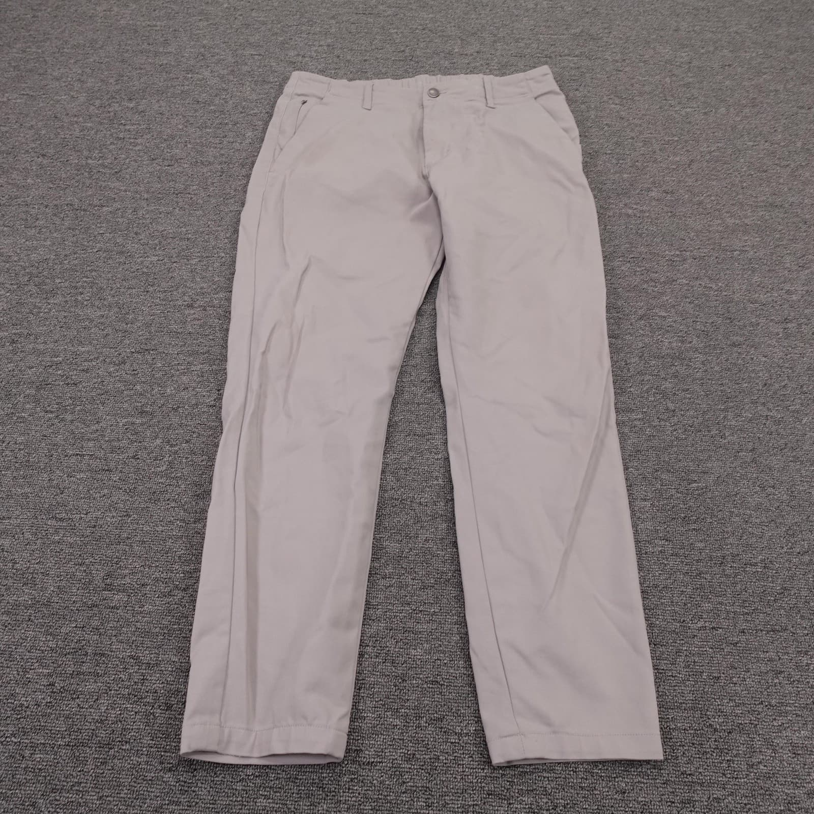 DUER Pants Mens 30x26 Gray Stretch Chino Straight Casual Performance MPHS1922