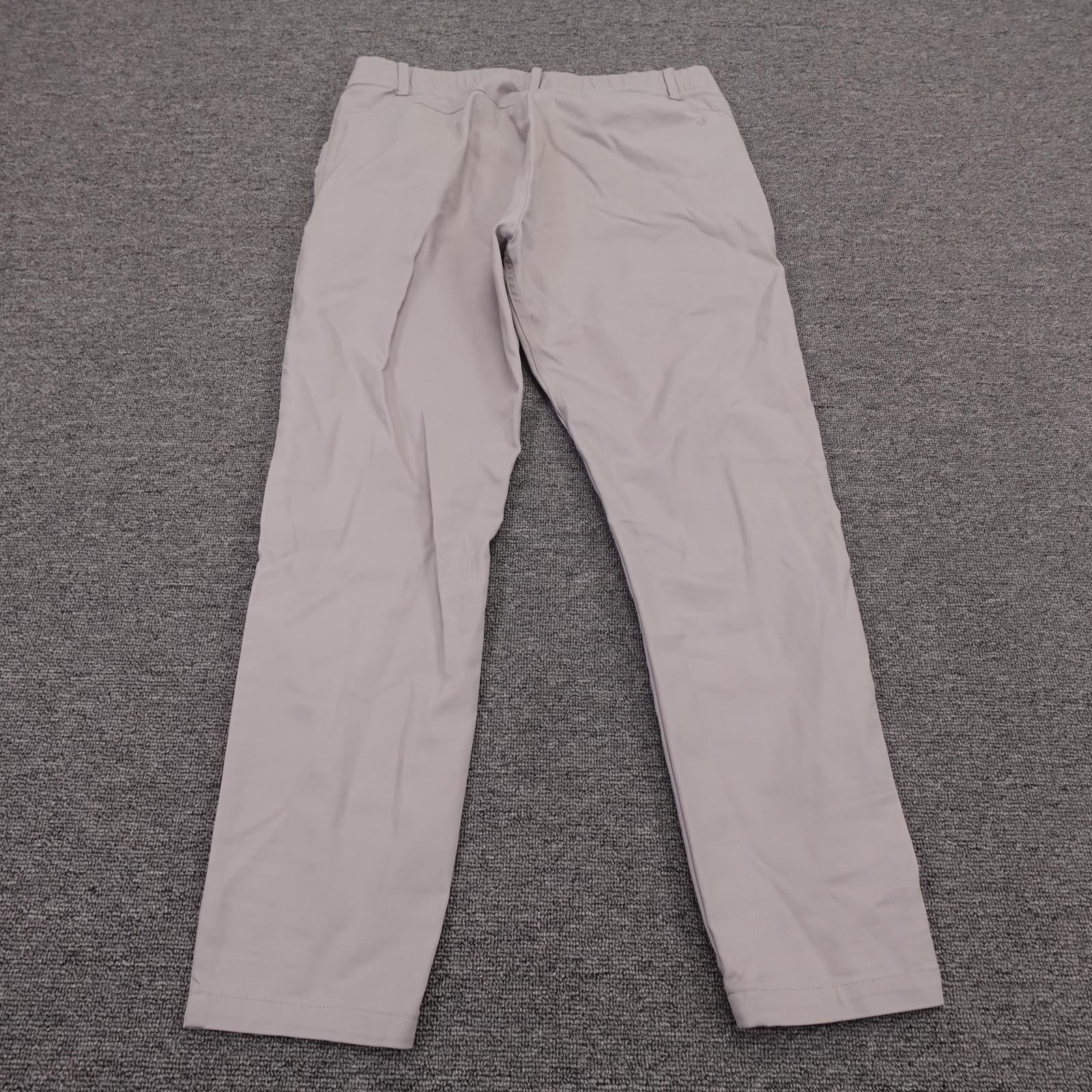 DUER Pants Mens 30x26 Gray Stretch Chino Straight Casual Performance MPHS1922 - Thumbnail 3
