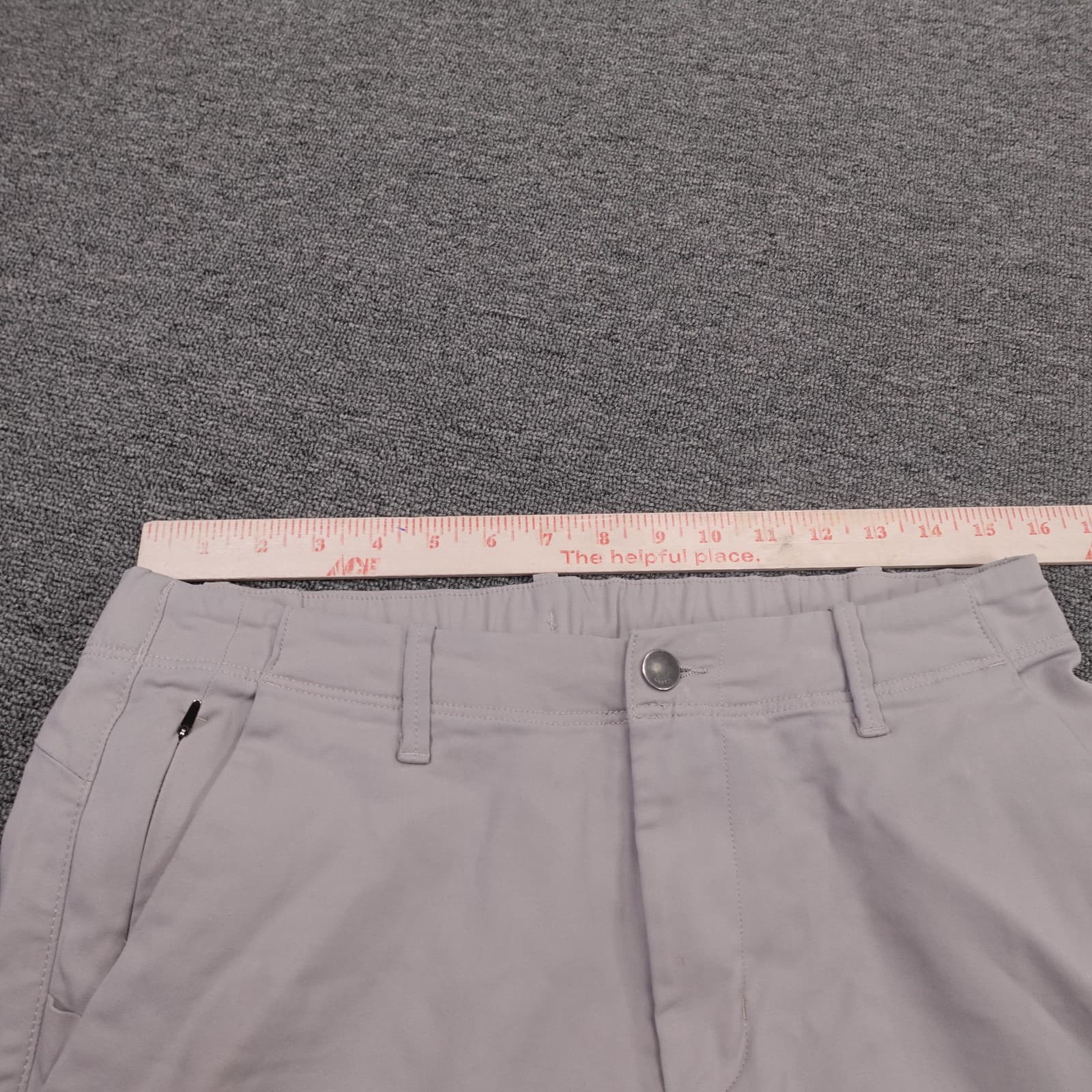 DUER Pants Mens 30x26 Gray Stretch Chino Straight Casual Performance MPHS1922 - Thumbnail 10