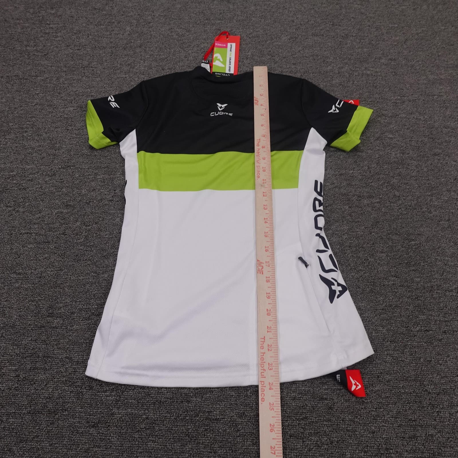 Cuore Shirt Womens XXS White Green Trail Cycling Short Sleeve Jersey Athletic - Thumbnail 7