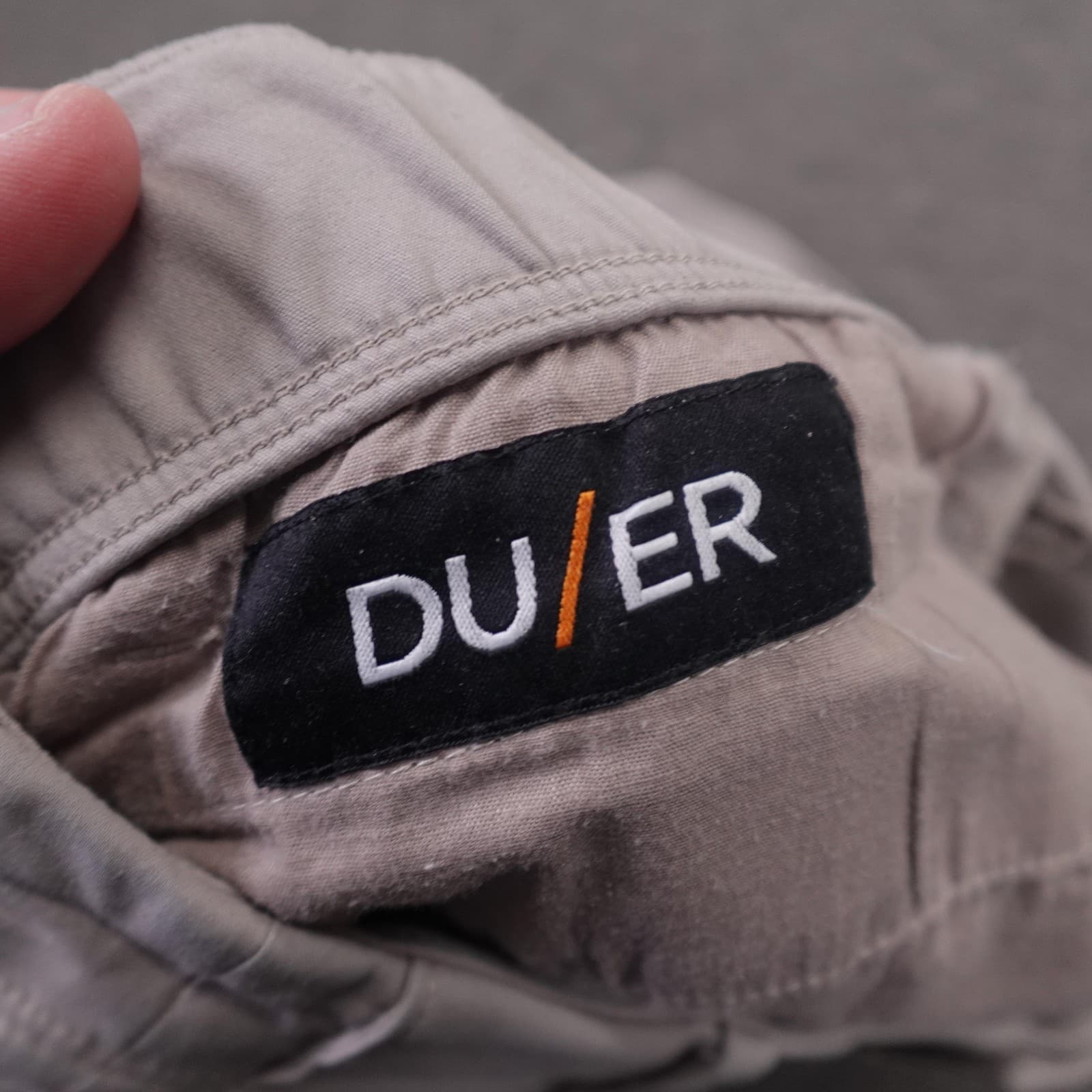 DUER Pants Mens 30x26 Gray Stretch Chino Straight Casual Performance MPHS1922 - Thumbnail 6