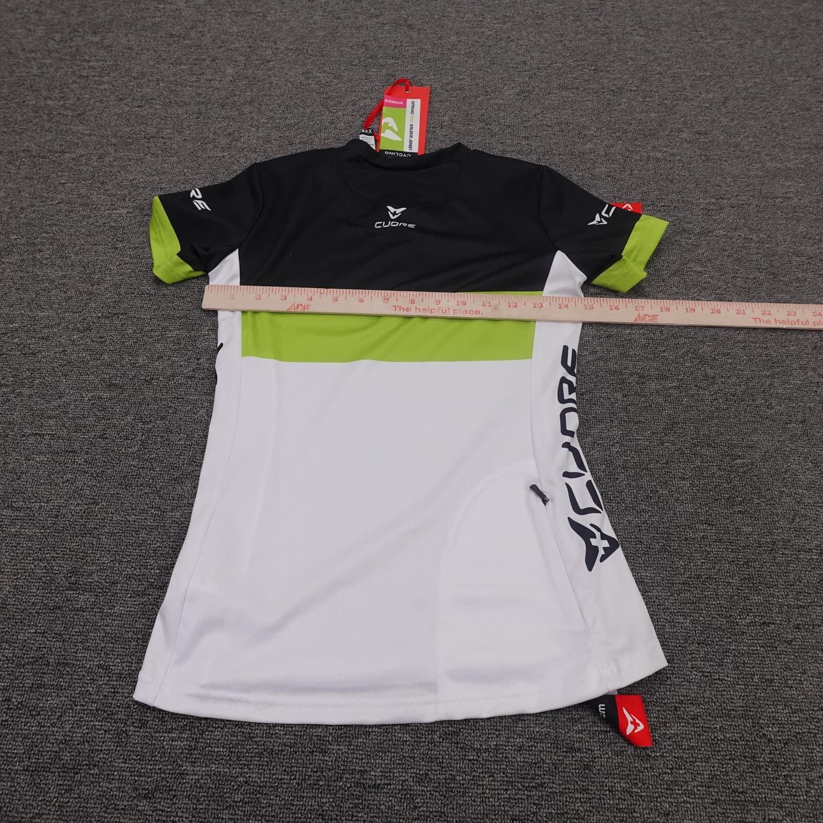 Cuore Shirt Womens XXS White Green Trail Cycling Short Sleeve Jersey Athletic - Thumbnail 6