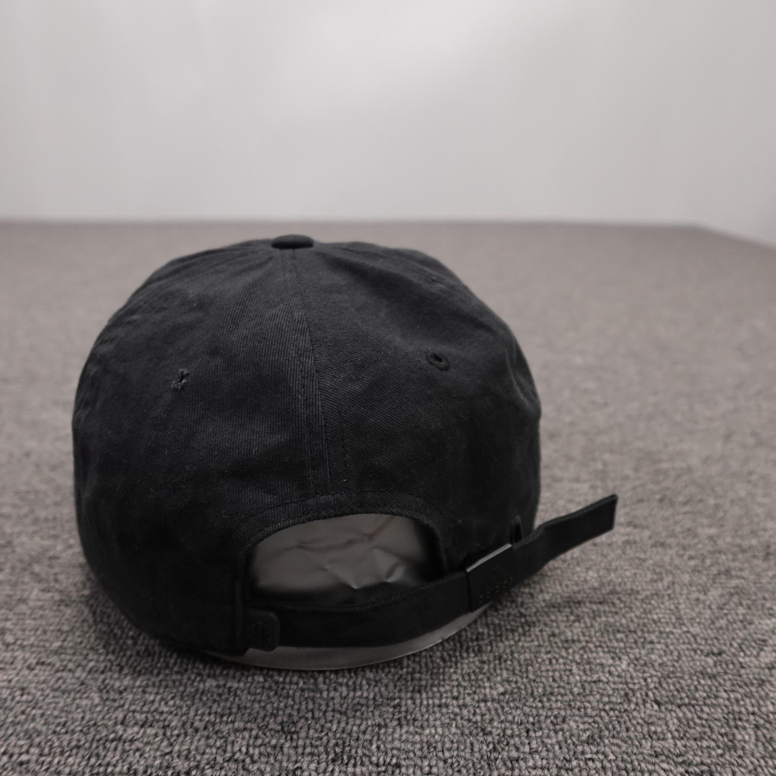 Adidas Hat Cap Strap Back Mens One Size Black Twill Baseball Sports Logo - Thumbnail 4