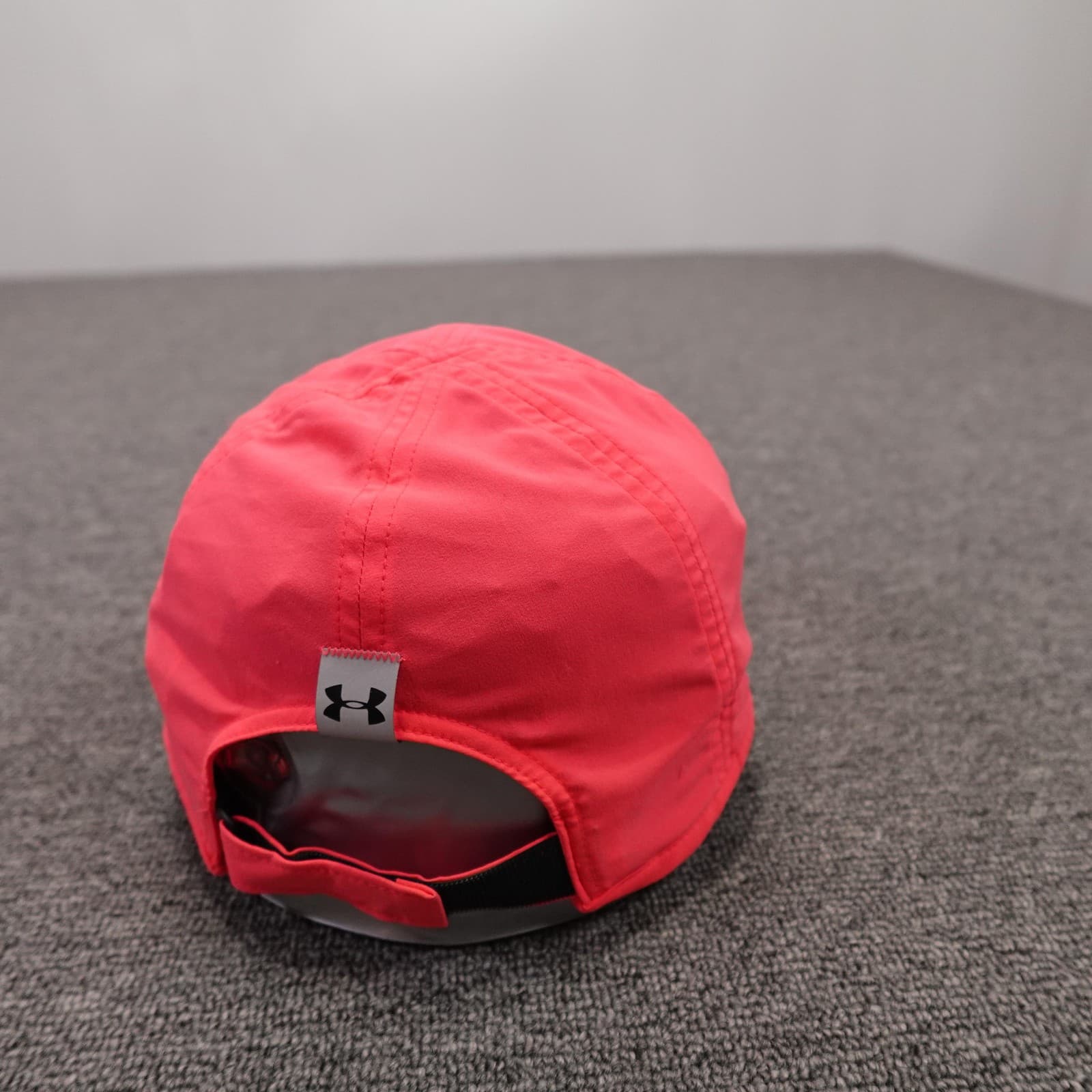 Under Armour Hat Cap Strap Back Womens One Size Pink Reflective Logo Athletic - Thumbnail 4