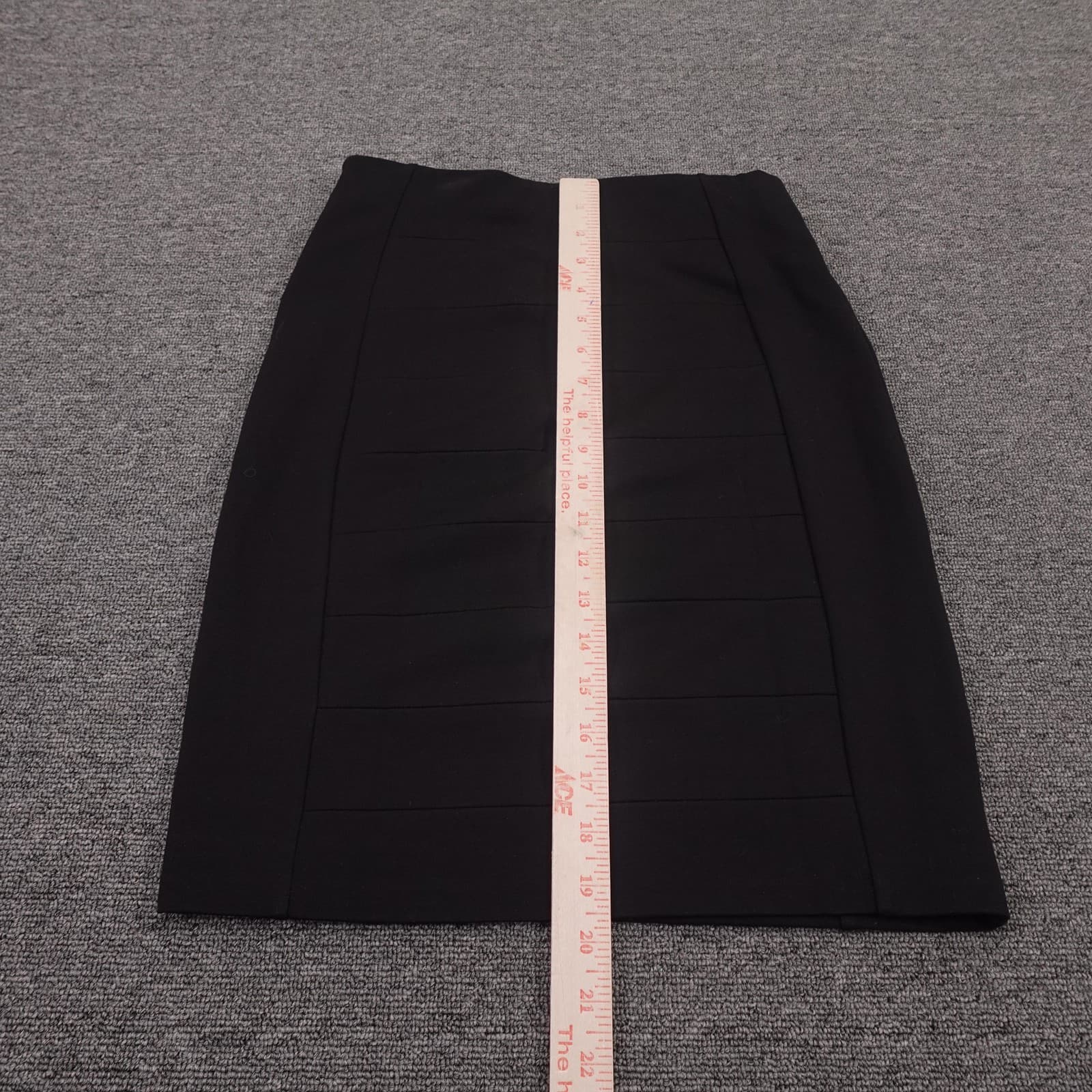 White House Black Market Skirt Womens 0 Black Instantly Slim Pencil Knit Stretch - Thumbnail 4