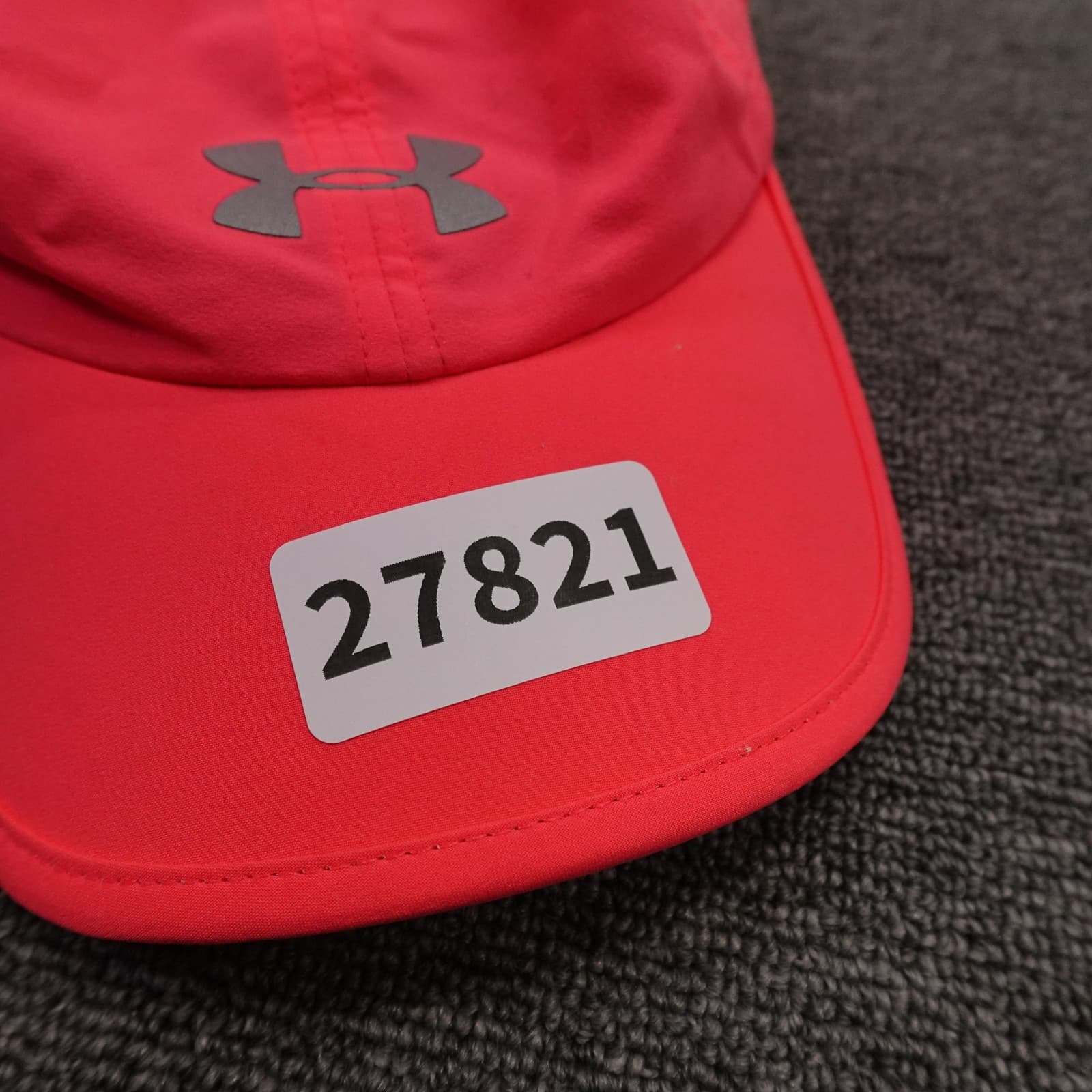 Under Armour Hat Cap Strap Back Womens One Size Pink Reflective Logo Athletic - Thumbnail 10
