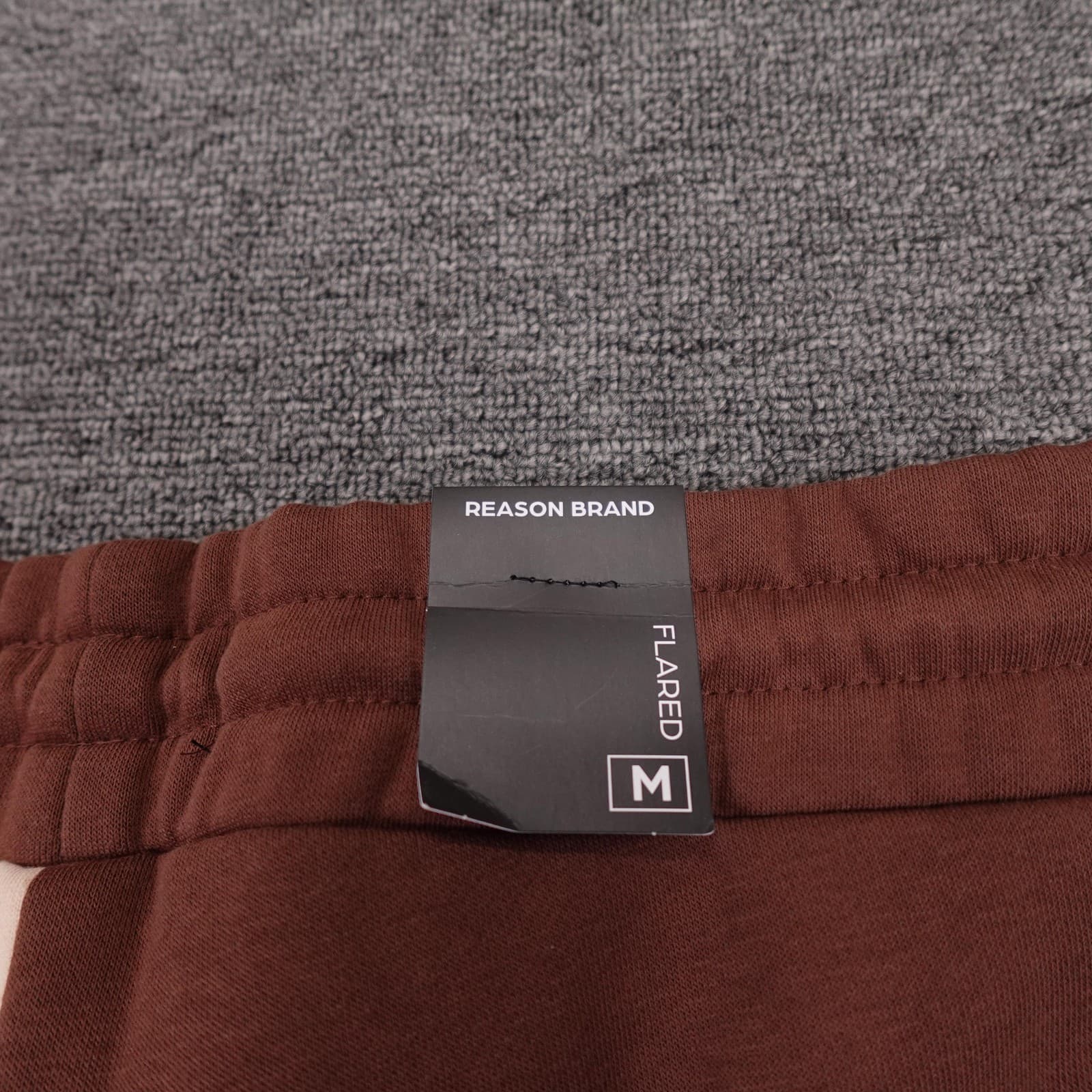 Reason Brand Sweatpants Mens Medium 33x32 Brown Beige Hellcat Flared Fleece - Thumbnail 7