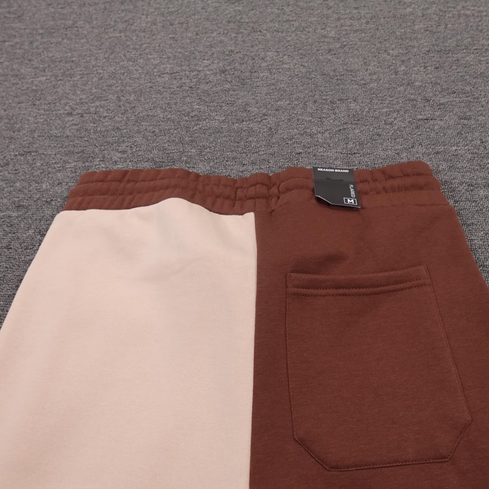 Reason Brand Sweatpants Mens Medium 33x32 Brown Beige Hellcat Flared Fleece - Thumbnail 6
