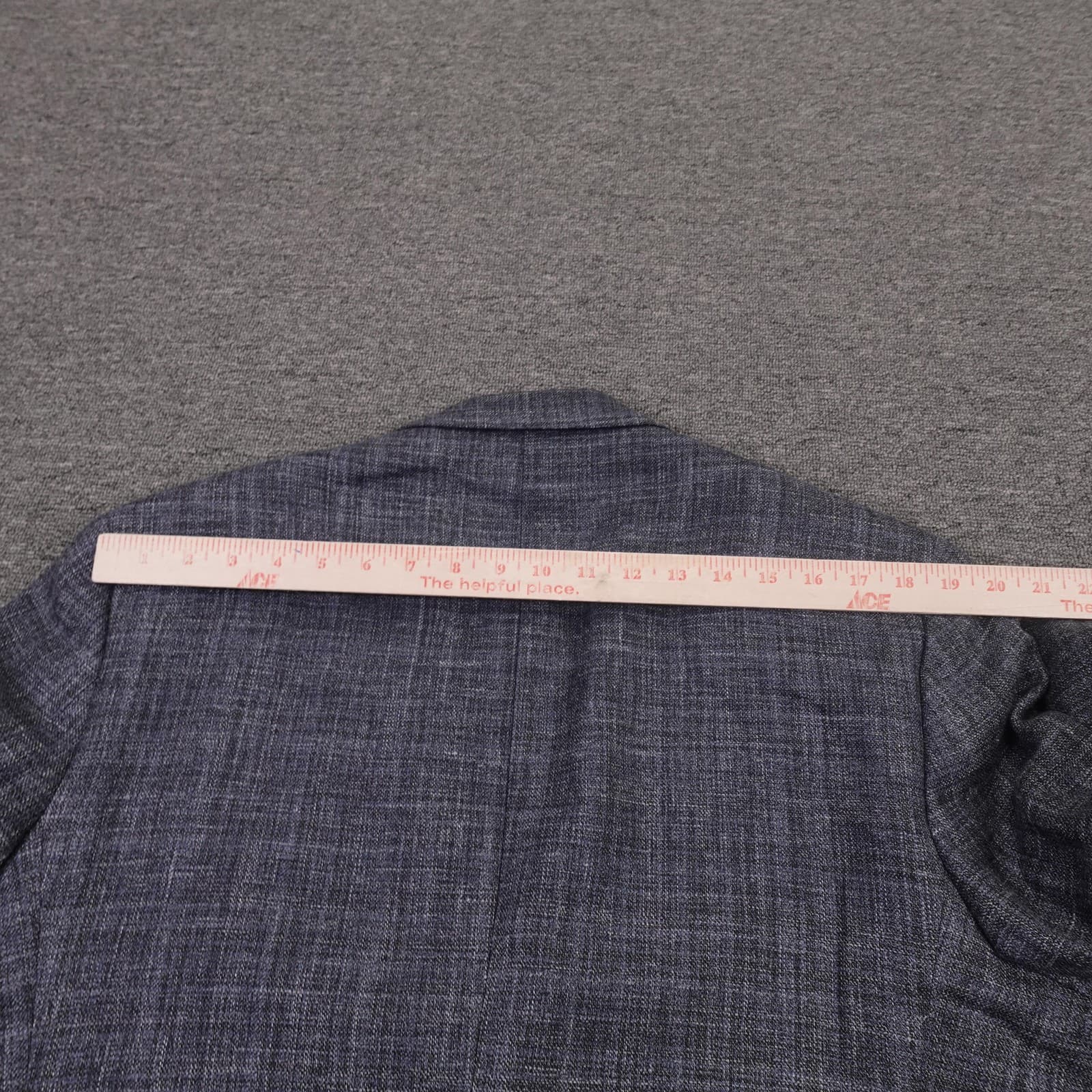 Joseph Abboud Blazer Mens 44R Blue Check Wool Silk Linen Ethomas Sport Coat - Thumbnail 9