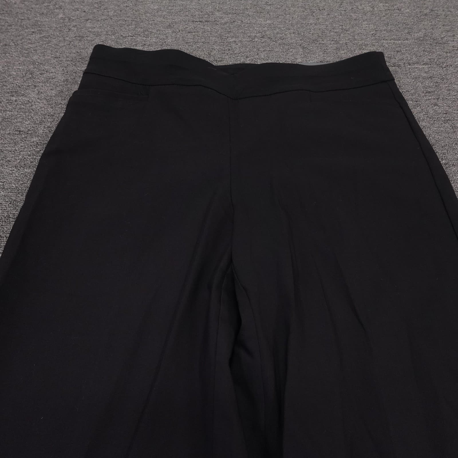 Chicos Pants Womens 10P Black So Slimming Brigitte Wide Leg Ponte Dress Workwear - Thumbnail 2