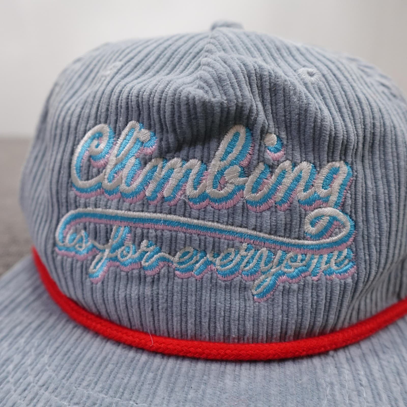 YOU KNOW. Hat Cap Snap Back Mens One Size Blue Corduroy Climbing Ascent Studio - Thumbnail 2