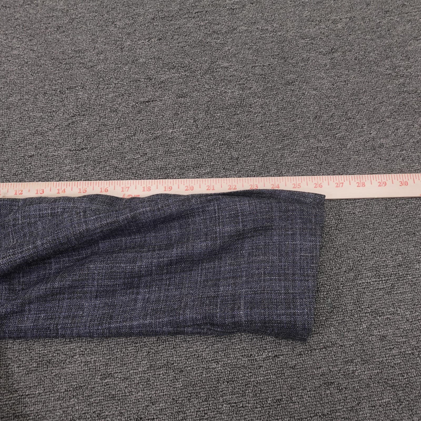 Joseph Abboud Blazer Mens 44R Blue Check Wool Silk Linen Ethomas Sport Coat - Thumbnail 10