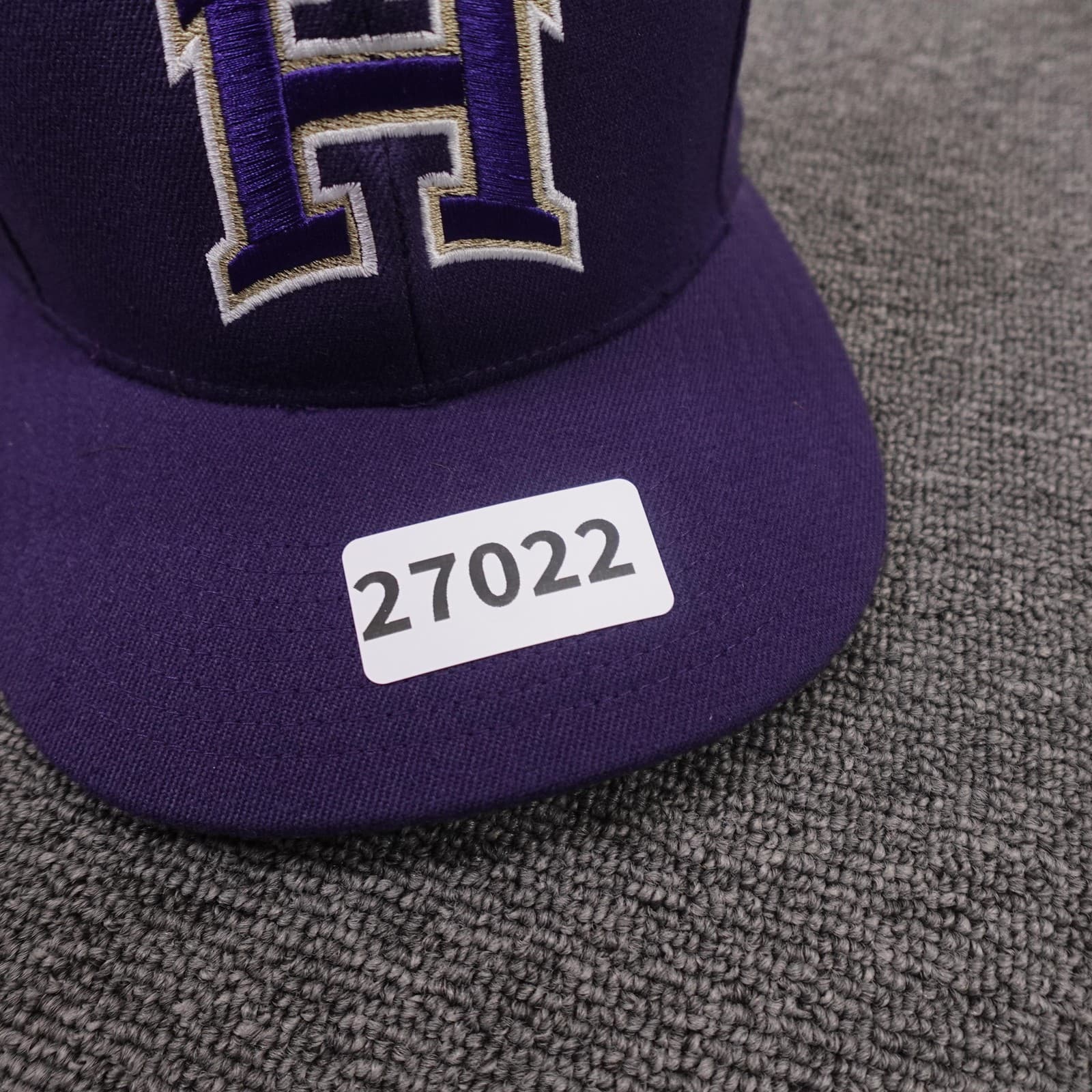 Tigers Hat Cap Fitted Mens Large Purple Baseball Zephyr Embroidered H Logo - Thumbnail 8