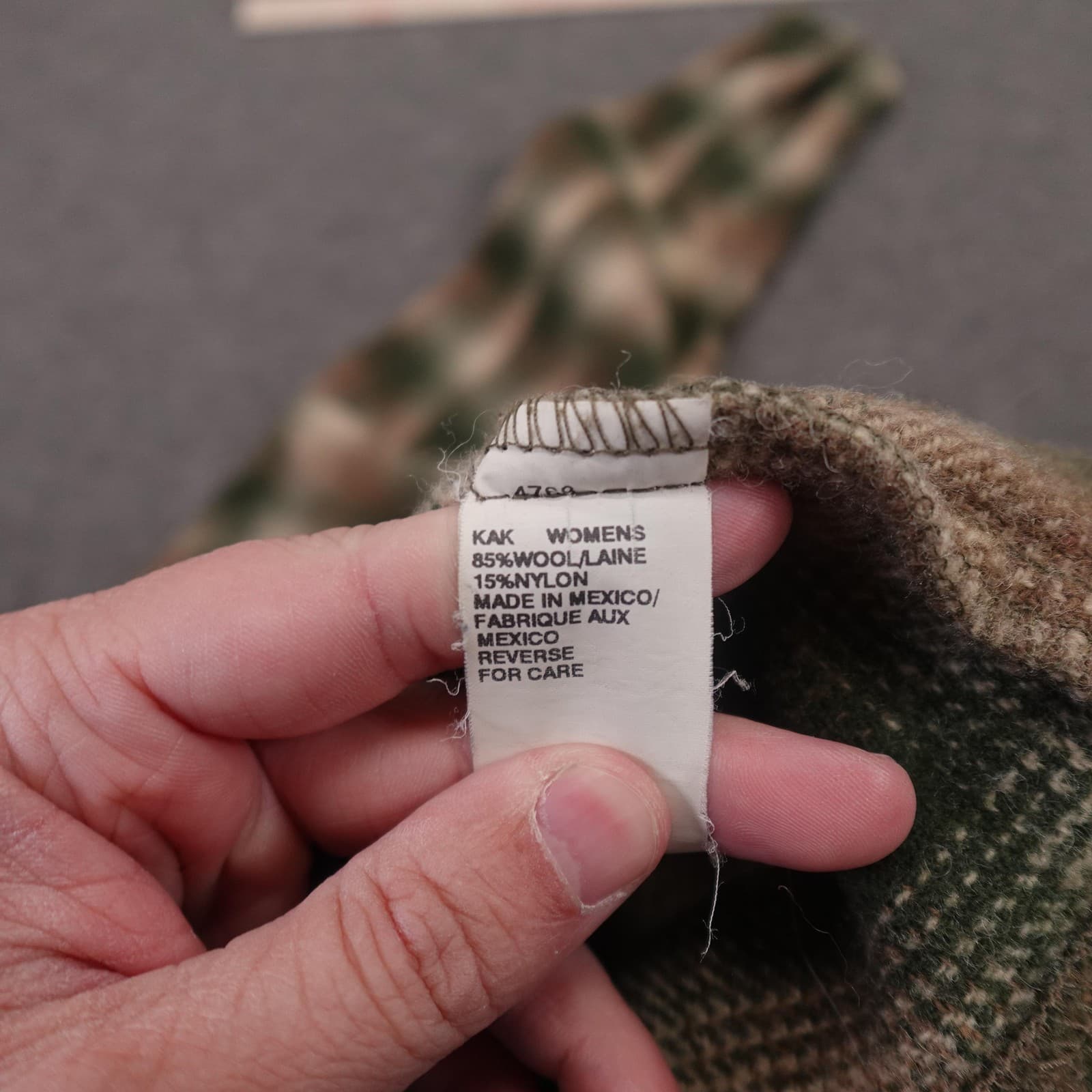 Woolrich Shacket Womens Small Green Plaid Wool Shirt Jacket Button Front Flannel - Thumbnail 8