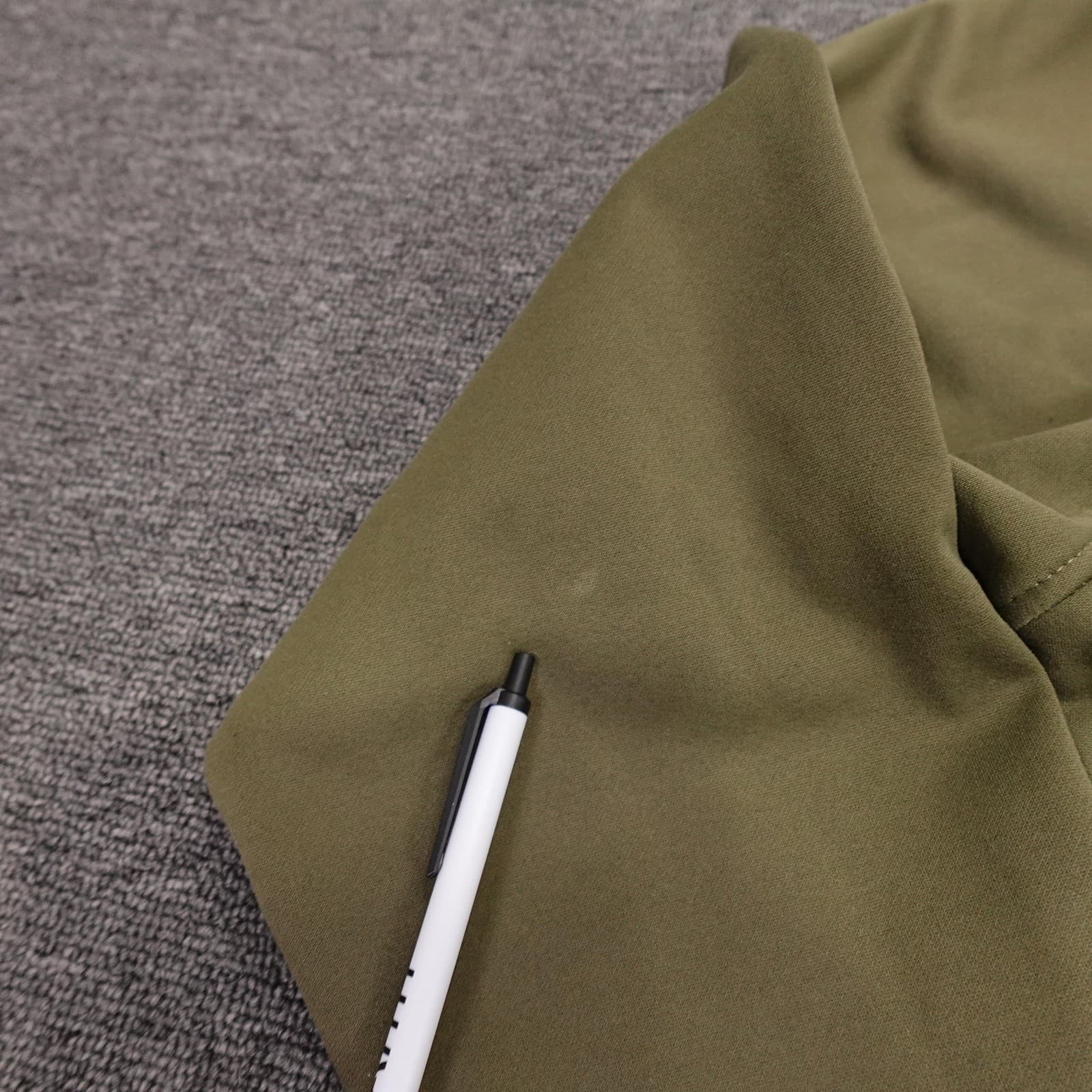 The North Face Jacket Mens Medium Green Softshell Fleece Lined Hooded Full Zip - Thumbnail 4