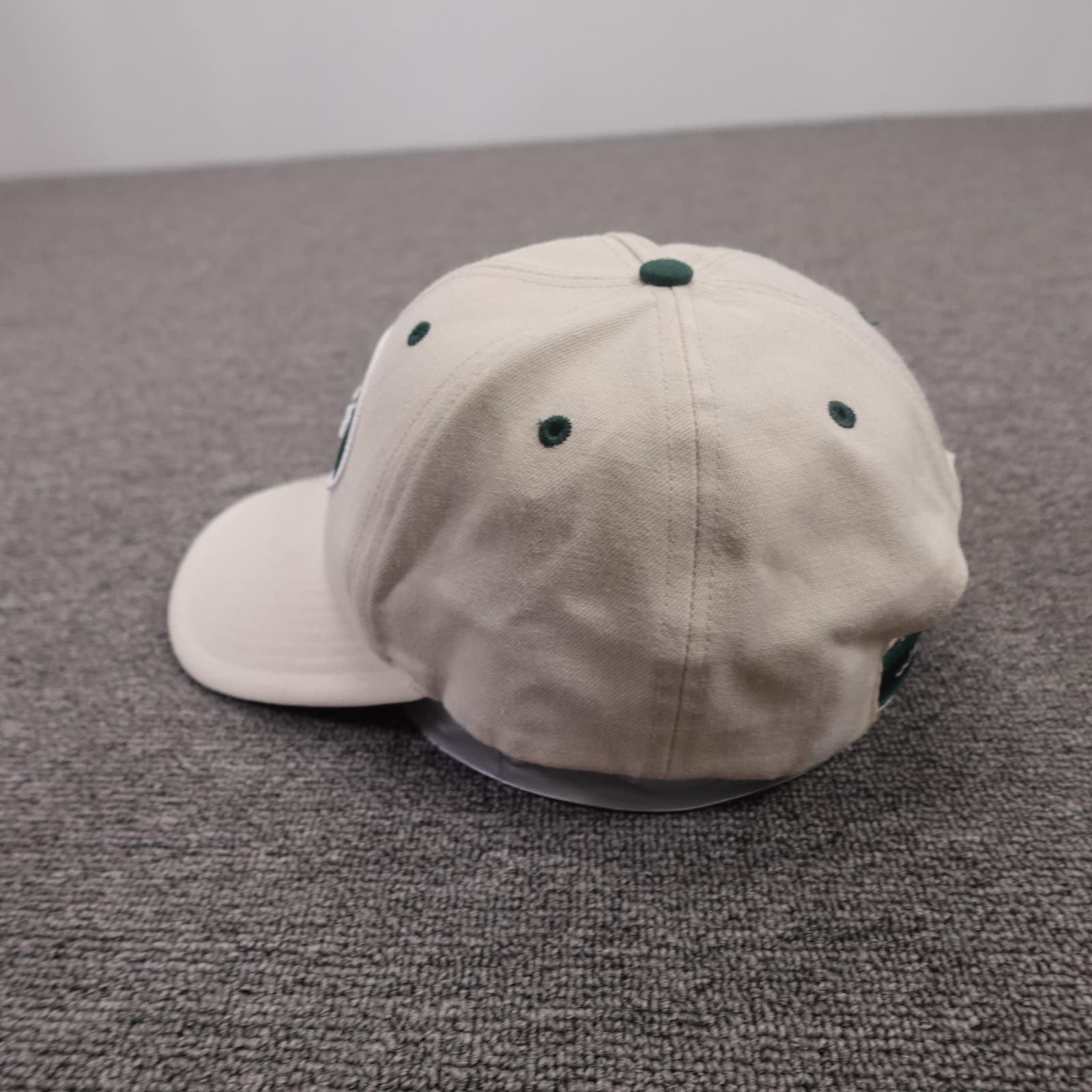 Vintage New York Jets Hat Cap Strap Back Mens 7 3/8 Beige NFL Football Twins - Thumbnail 3