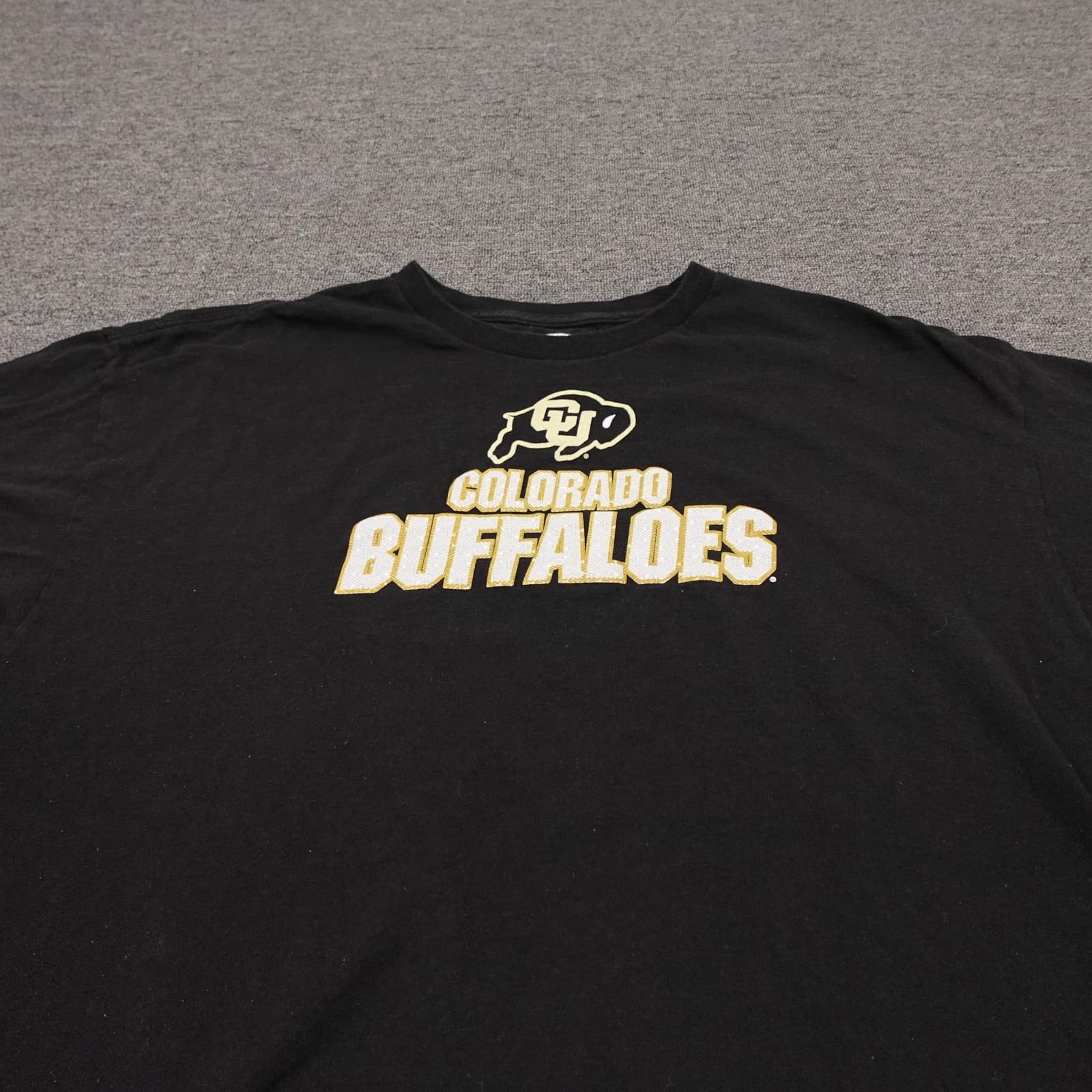 Colorado Buffaloes Shirt Mens 2XL Black NCAA Football Section 101 Majestic Tee - Thumbnail 2