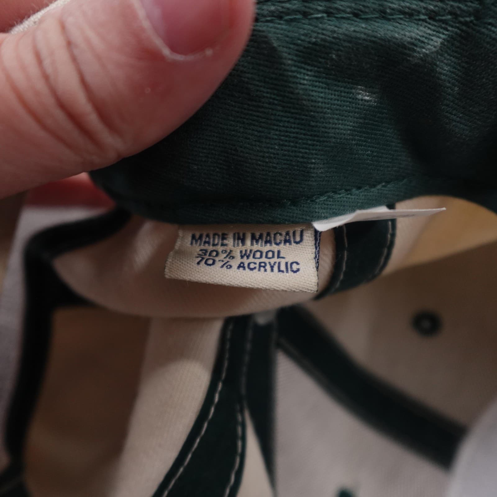 Vintage New York Jets Hat Cap Strap Back Mens 7 3/8 Beige NFL Football Twins - Thumbnail 9