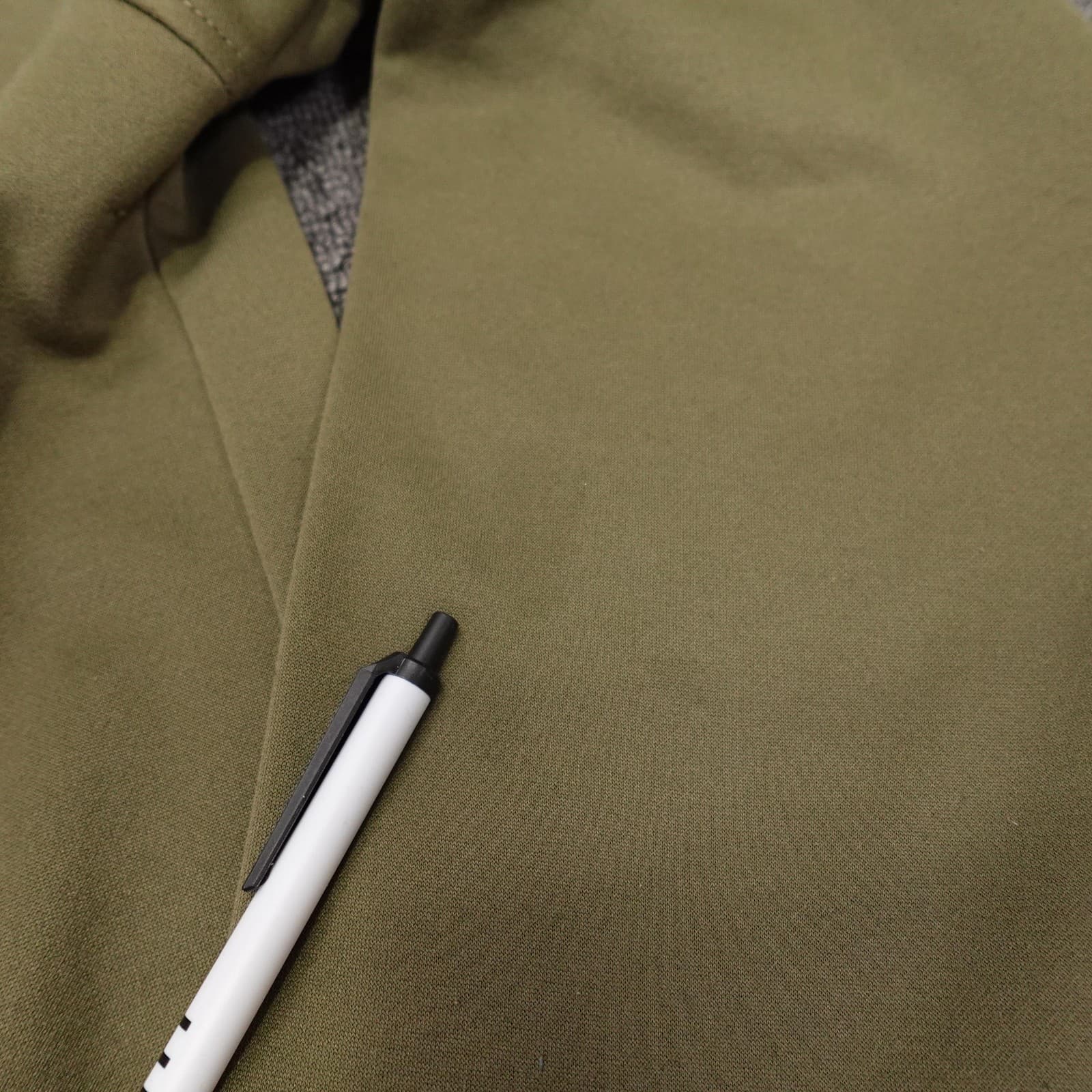 The North Face Jacket Mens Medium Green Softshell Fleece Lined Hooded Full Zip - Thumbnail 3