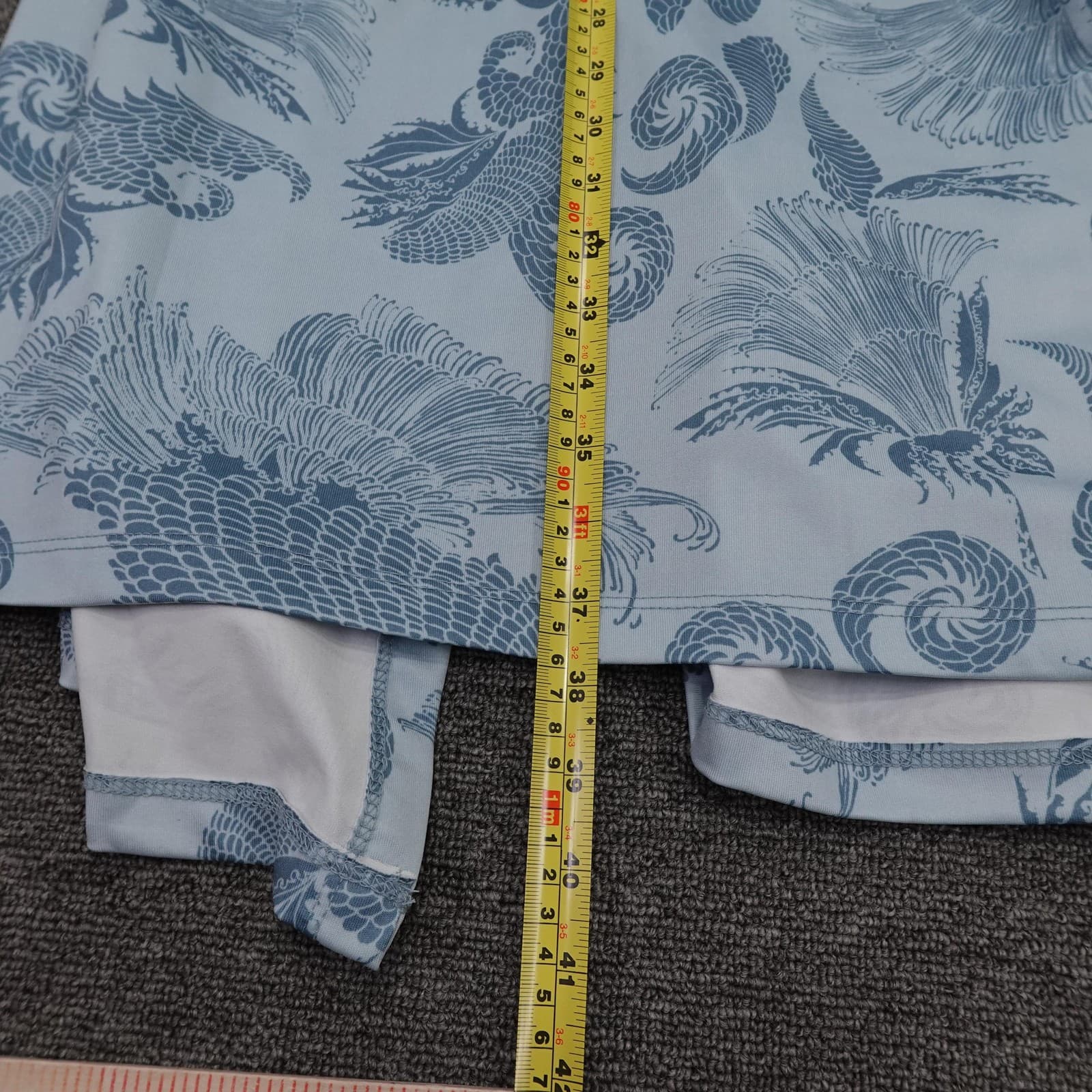 Athleta Dress Womens Small Blue Floral Wrap V Neck Knee Length Tie Waist Travel - Thumbnail 6