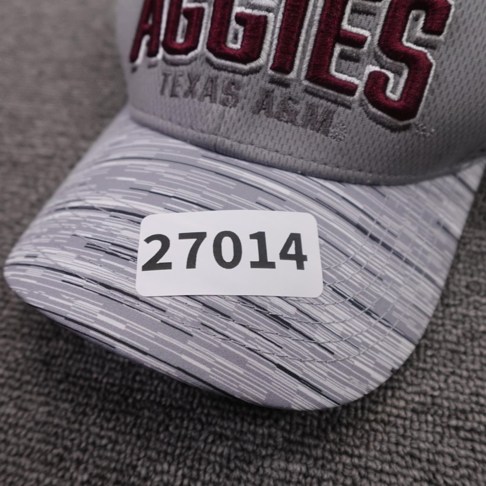 Texas A&M Aggies Hat Cap Strap Back Mens One Size Gray NCAA Football Captivating - Thumbnail 8