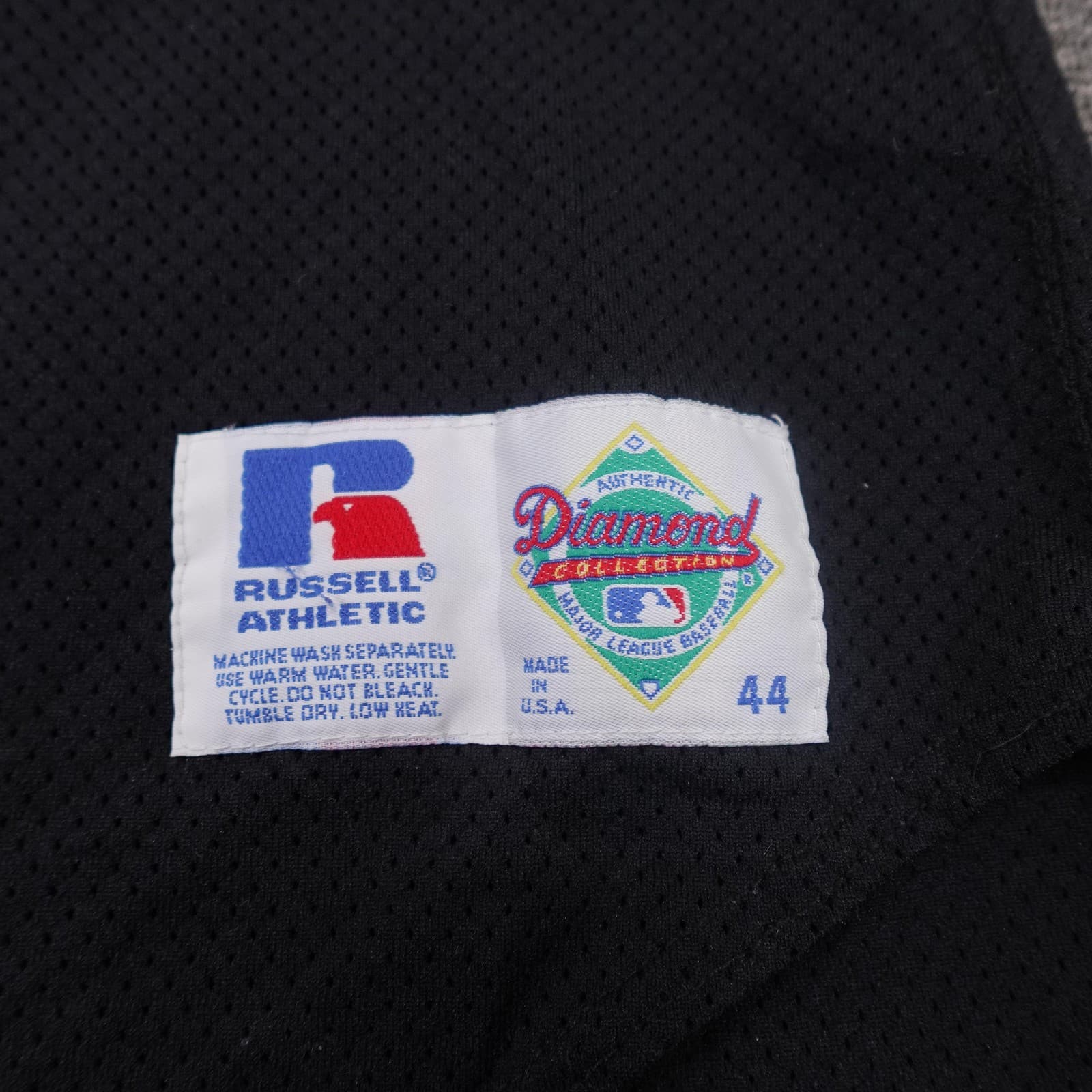 Vintage Colorado Rockies Jersey Mens 44 Black MLB Baseball Russell Athletic 90s - Thumbnail 2