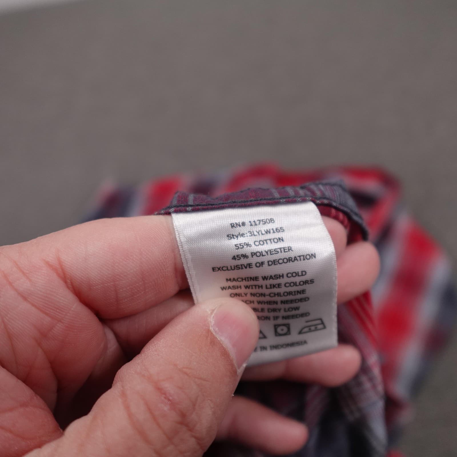 Levis Shirt Mens Large Red Plaid Long Sleeve Western Snap Cowboy Casual - Thumbnail 6