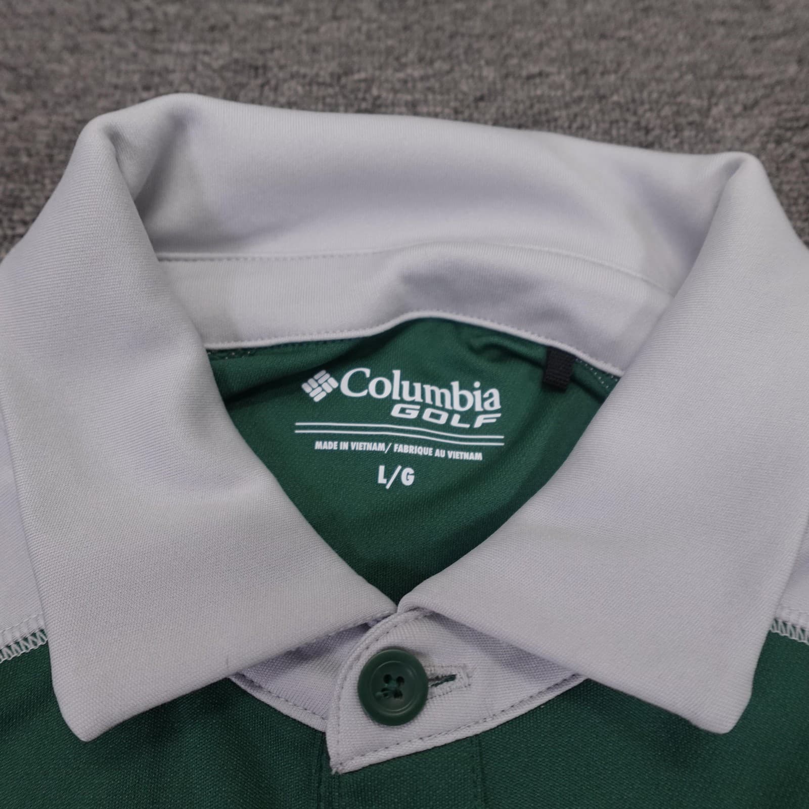 Colorado State Rams Polo Shirt Mens Large Green NCAA Golf Short Sleeve Columbia - Thumbnail 4