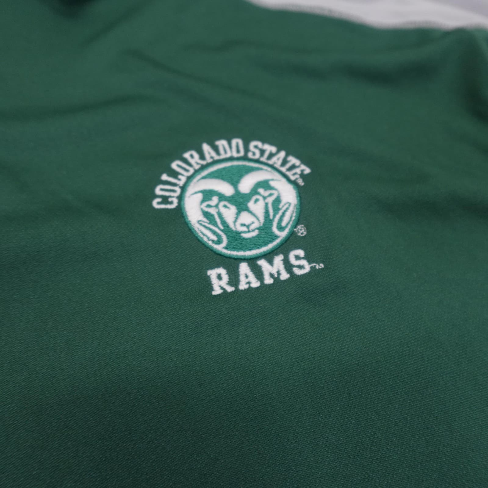 Colorado State Rams Polo Shirt Mens Large Green NCAA Golf Short Sleeve Columbia - Thumbnail 2