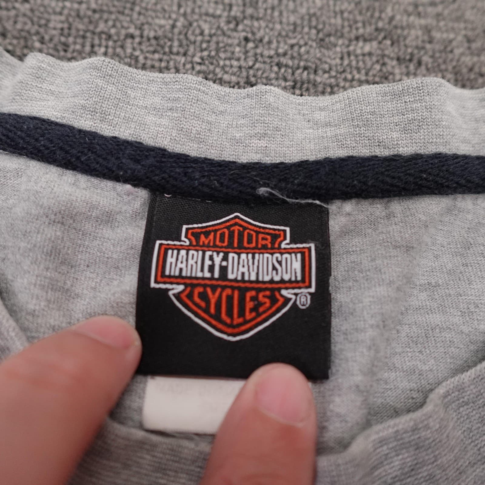 Harley-Davidson Shirt Mens 3XL Gray Genuine Logo Graphic Motorcycle Biker Tee - Thumbnail 3