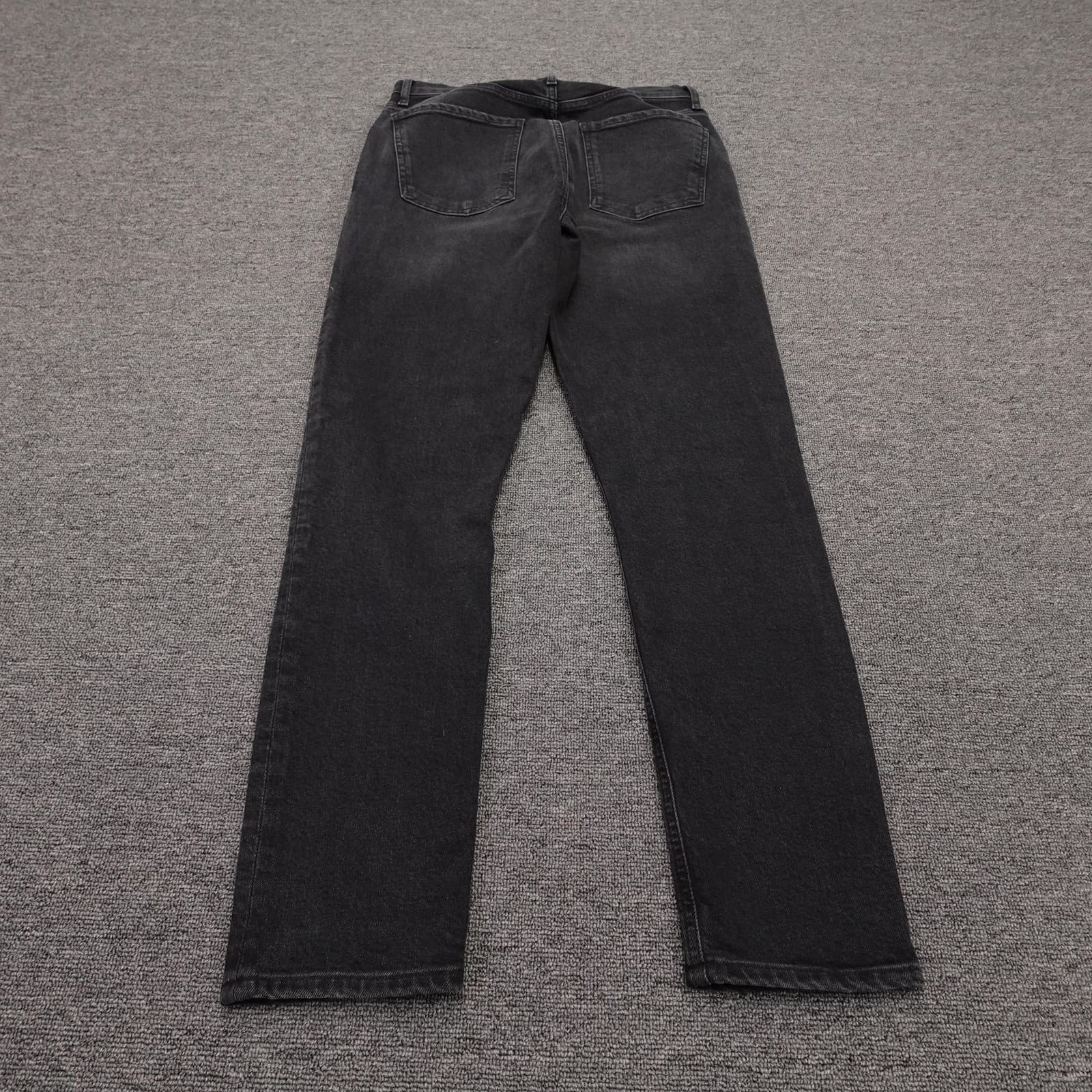 AGOLDE Nico Jeans Womens 27 Black Wash High Rise Slim Straight 27x28 Denim - Thumbnail 5
