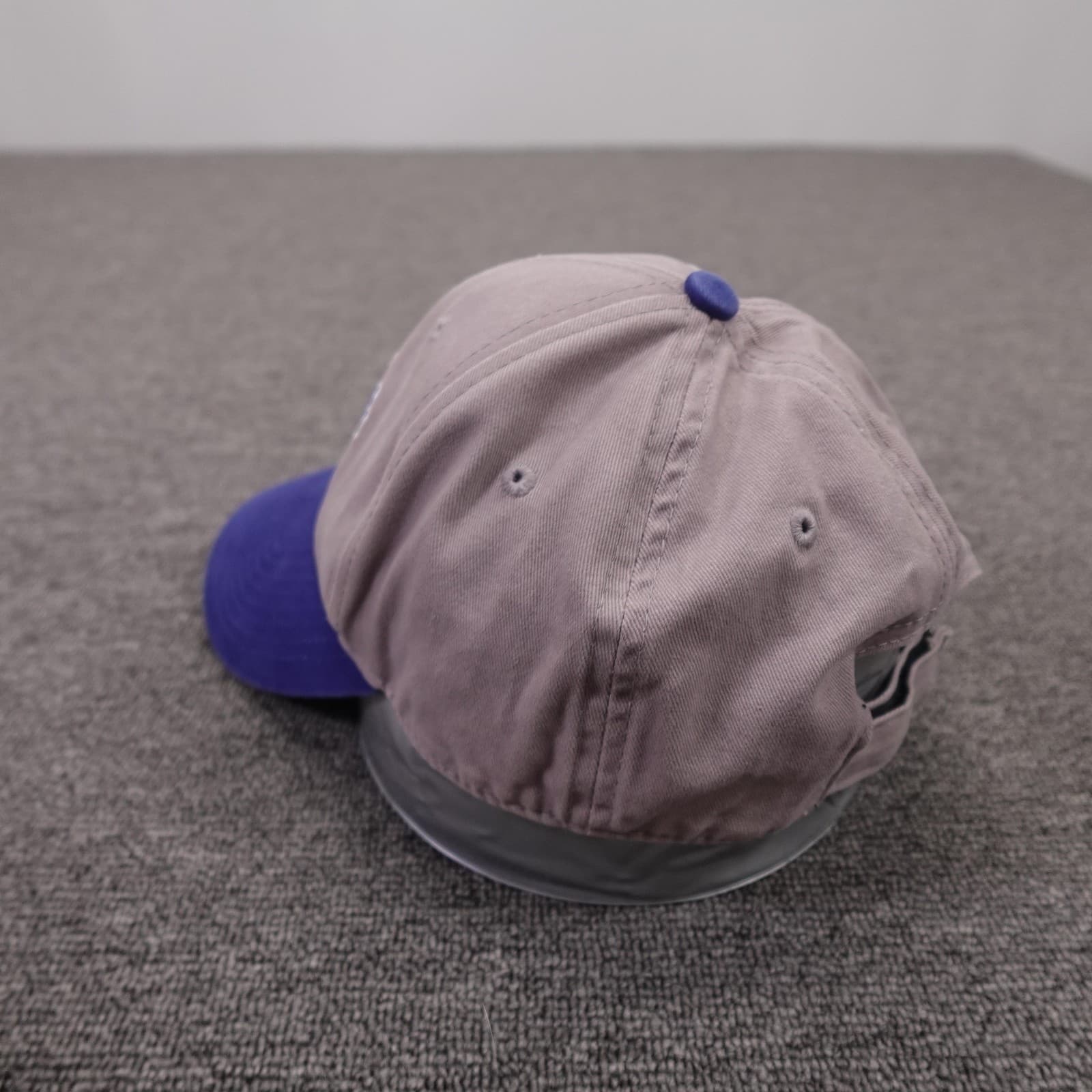 Kansas Jayhawks Hat Cap Strap Back One Size Gray NCAA Basketball Fan Favorite - Thumbnail 2