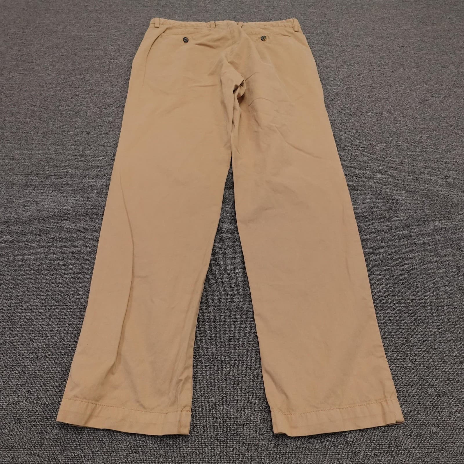 Tommy Bahama Pants Mens 35x32 Beige Pima Cotton Modal Chino Straight Leg Casual - Thumbnail 4