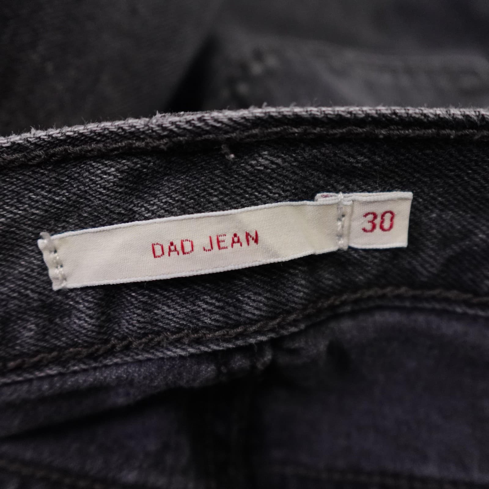 Levi's Premium Dad Jeans Womens 30x30 Charcoal Relaxed Straight Denim - Thumbnail 7