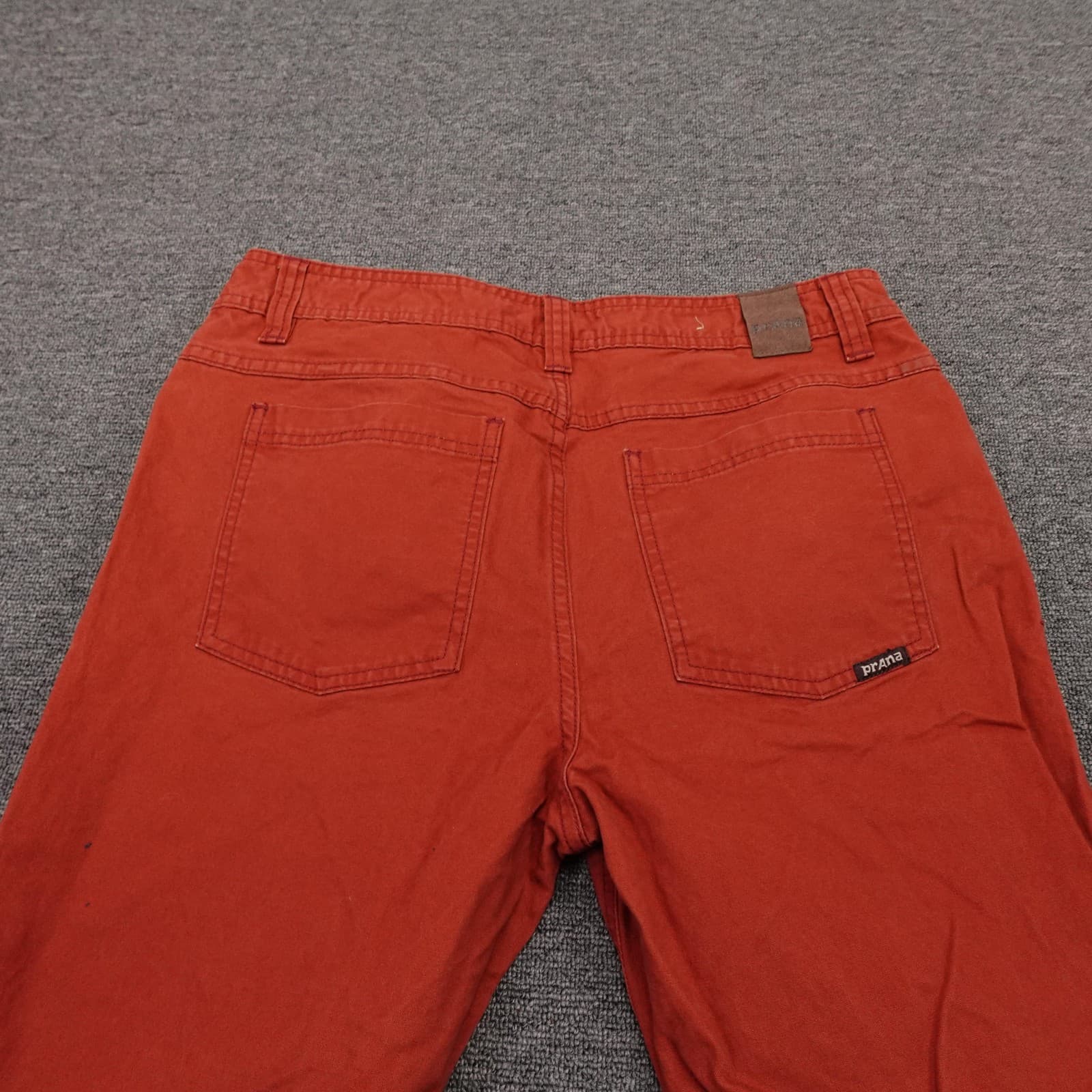 PrAna Pants Mens 34x29 Orange Slim Fit Organic Cotton Stretch Chino Casual - Thumbnail 5