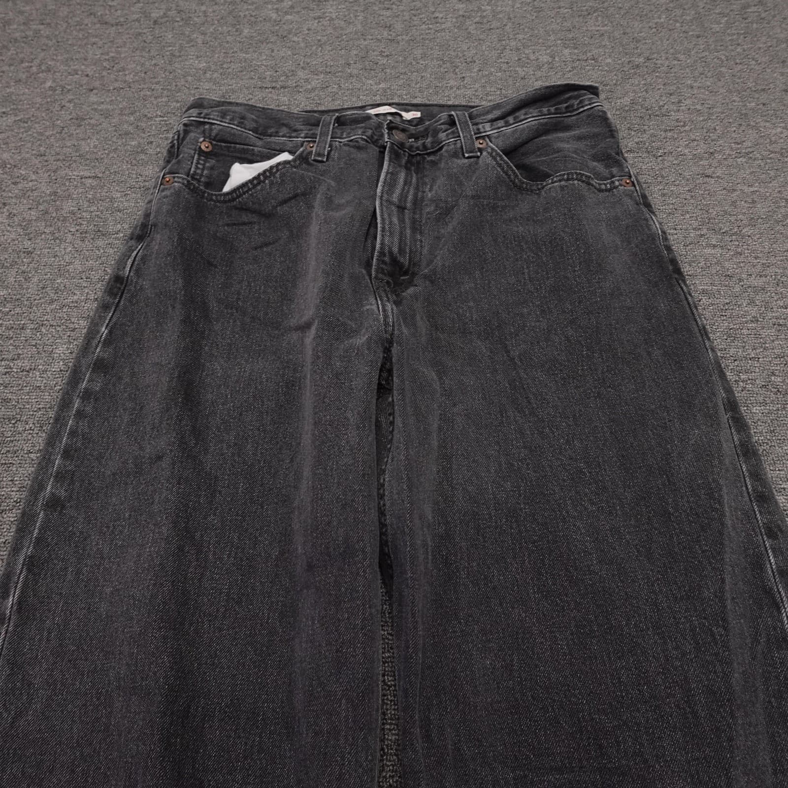Levi's Premium Dad Jeans Womens 30x30 Charcoal Relaxed Straight Denim - Thumbnail 2
