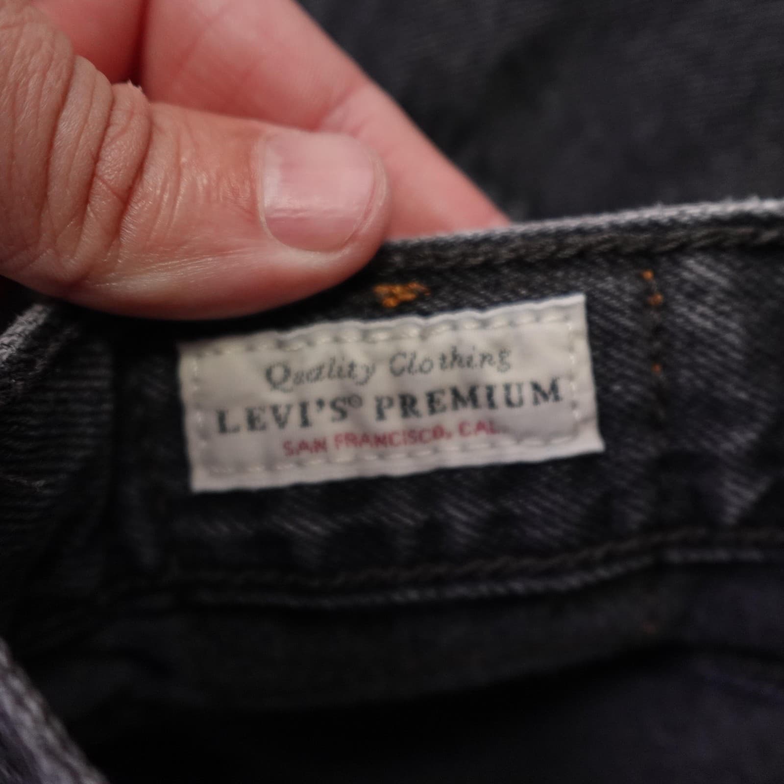 Levi's Premium Dad Jeans Womens 30x30 Charcoal Relaxed Straight Denim - Thumbnail 8