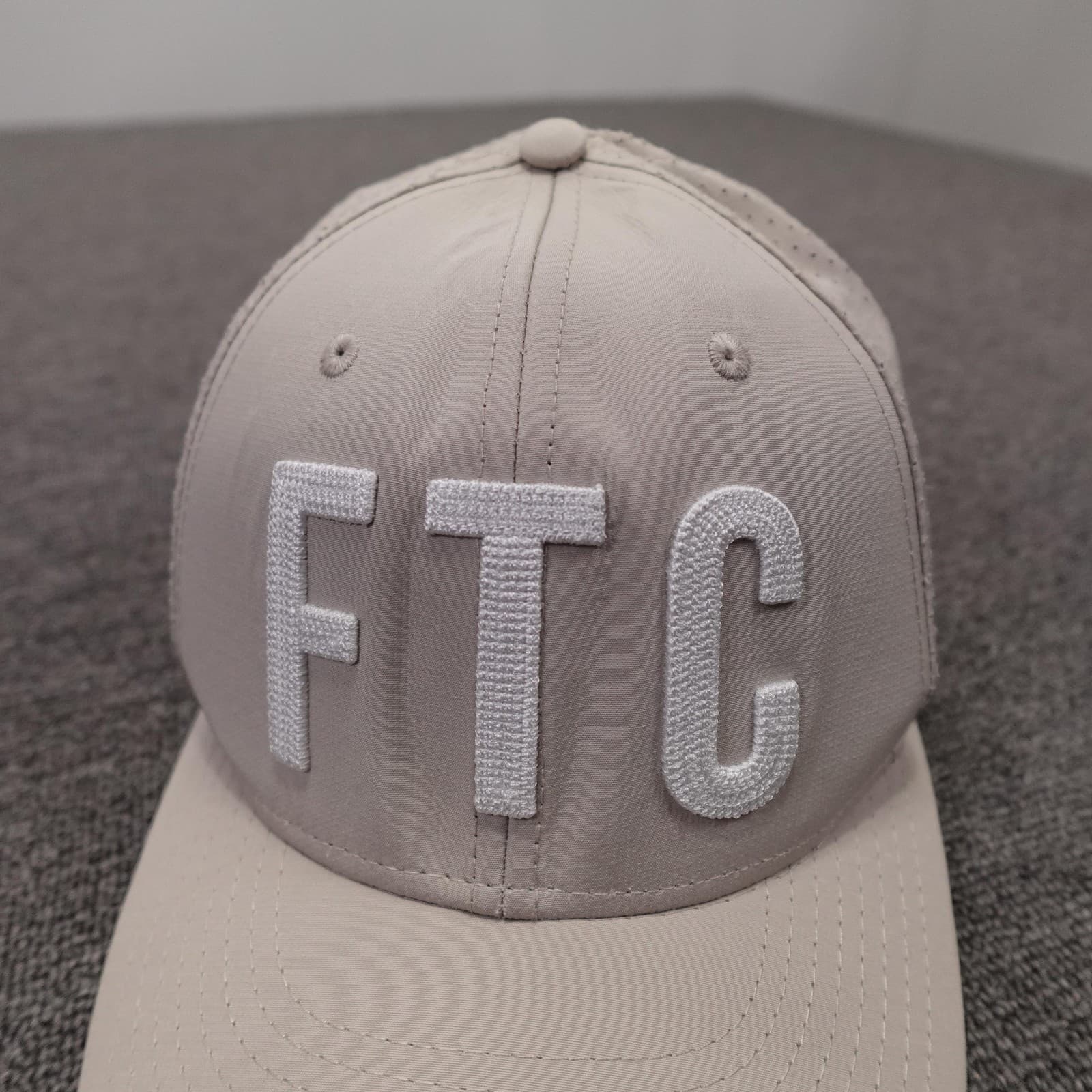 Lemons & Lace Boutique Hat Cap Snap Back Womens Adjustable Beige FTC Embroidered - Thumbnail 2