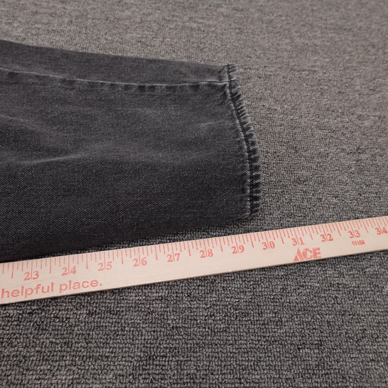 Levi's Premium Dad Jeans Womens 30x30 Charcoal Relaxed Straight Denim - Thumbnail 13