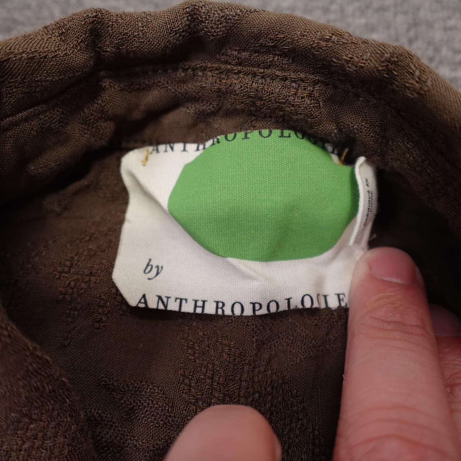 Anthropologie Dress Womens Petite XSP Green Linen Rayon Sleeveless Shirt Maxi - Thumbnail 3