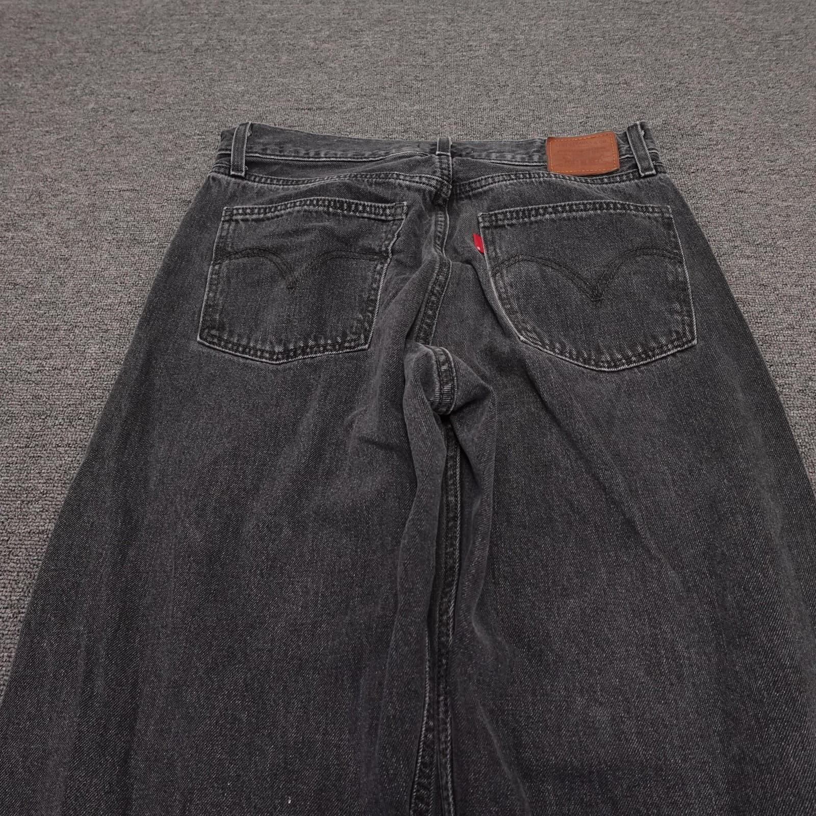 Levi's Premium Dad Jeans Womens 30x30 Charcoal Relaxed Straight Denim - Thumbnail 4