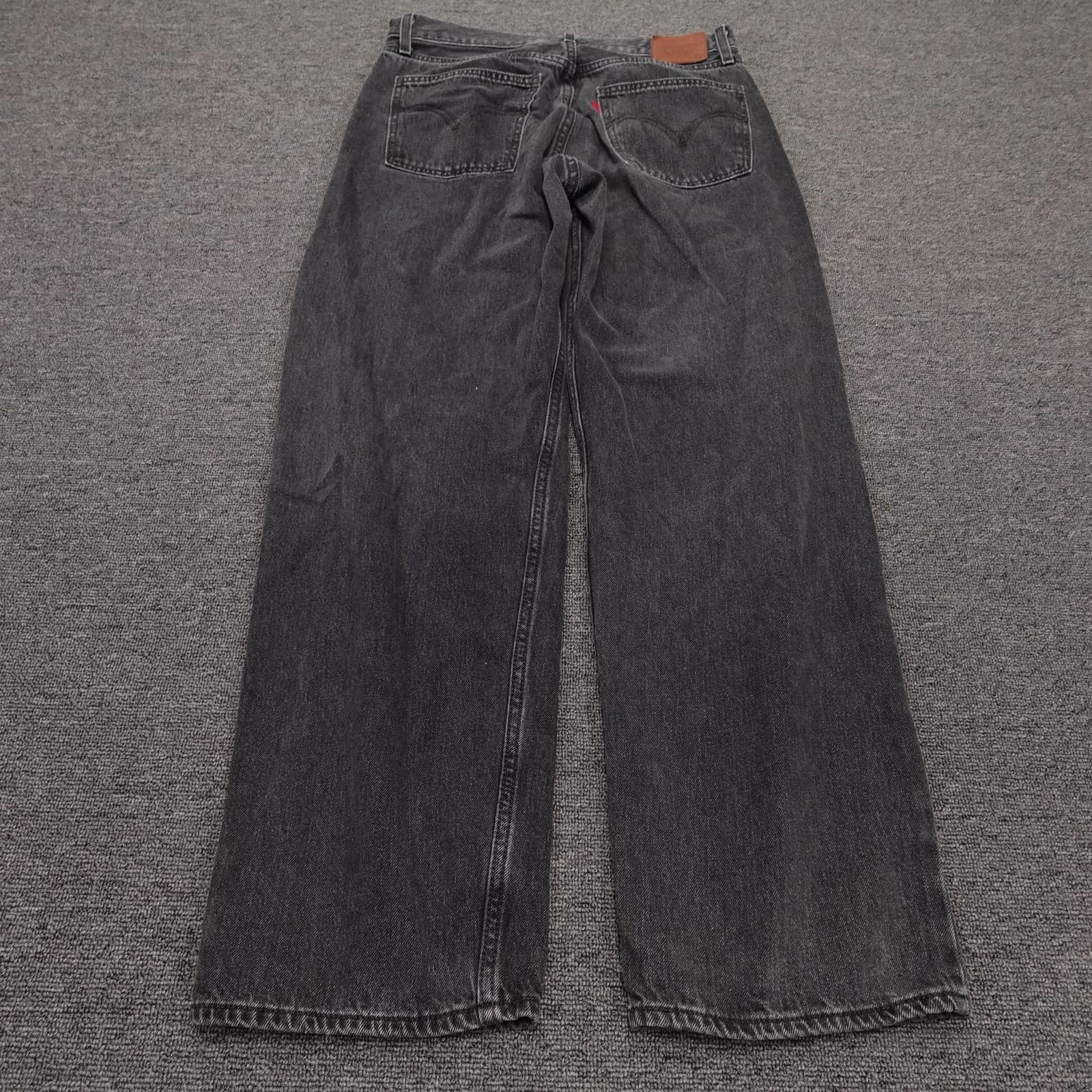 Levi's Premium Dad Jeans Womens 30x30 Charcoal Relaxed Straight Denim - Thumbnail 3