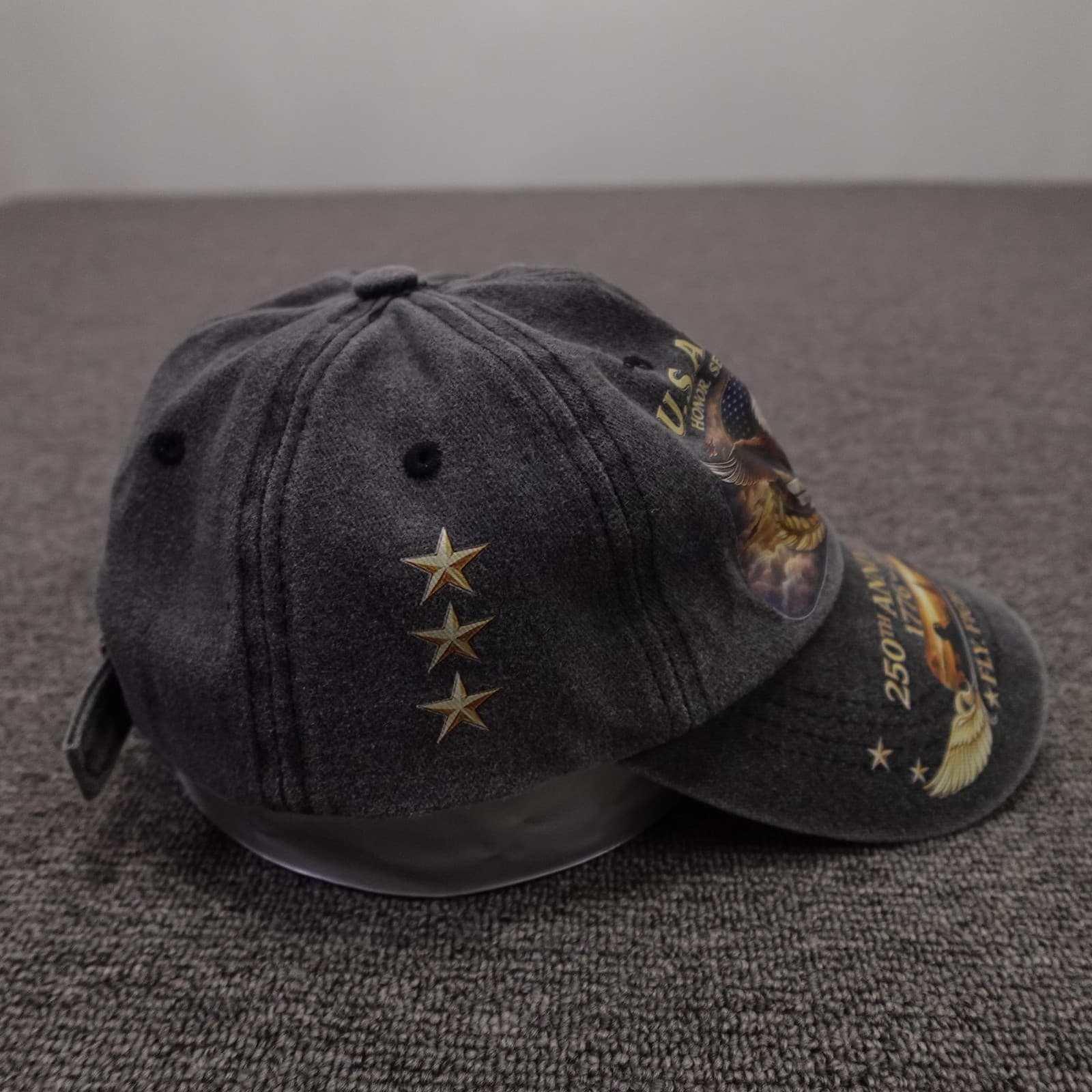 U.S. Air Force Hat Cap Strap Back Mens One Size Gray Baseball 250th Anniversary - Thumbnail 5