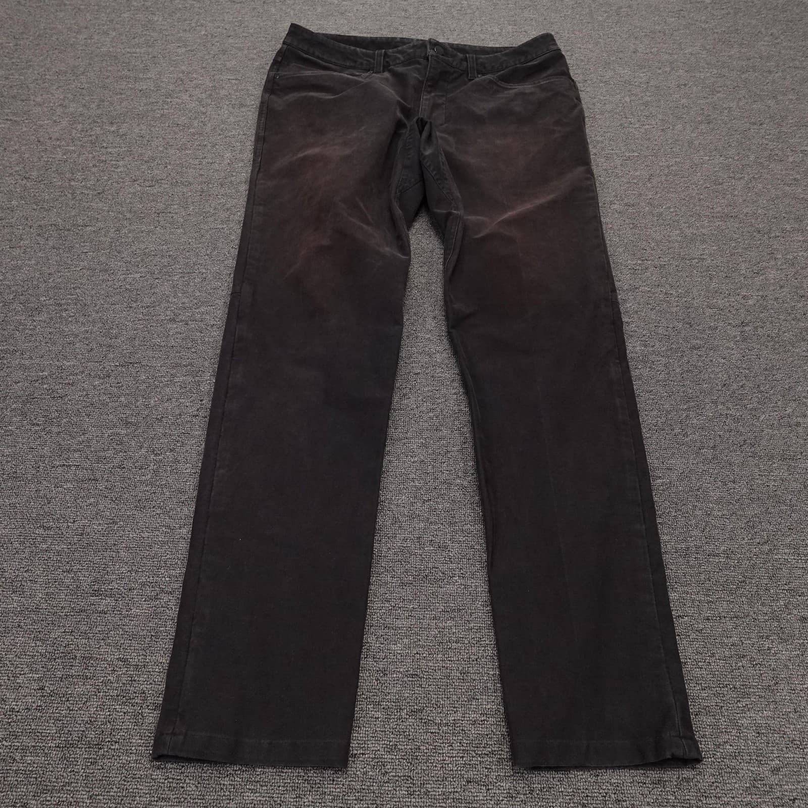 Lululemon Pants Mens 34x33 Black ABC Utilitech Slim Fit Stretch 5 Pocket Chino