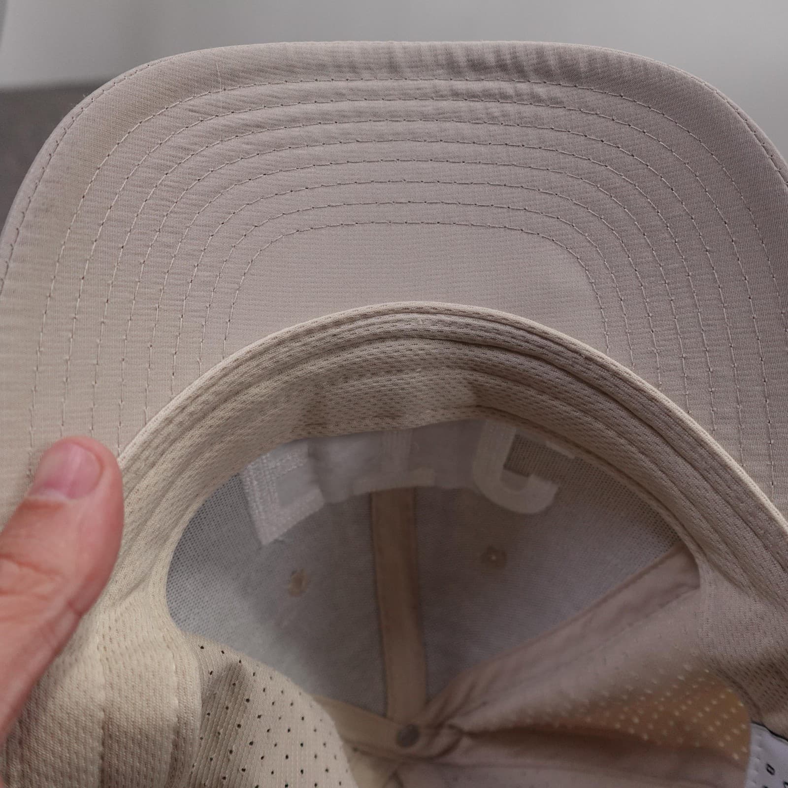 Lemons & Lace Boutique Hat Cap Snap Back Womens Adjustable Beige FTC Embroidered - Thumbnail 6